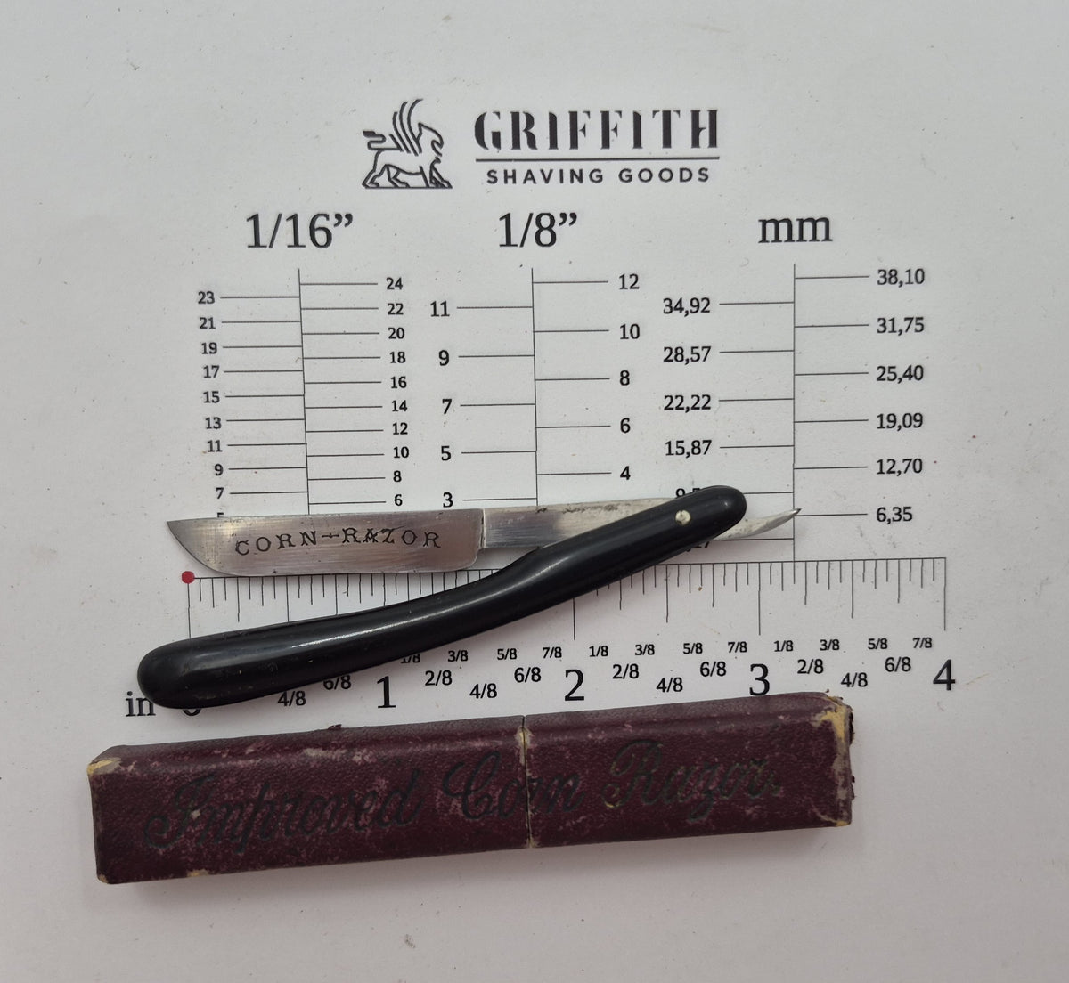Rasoir droit vintage à restaurer