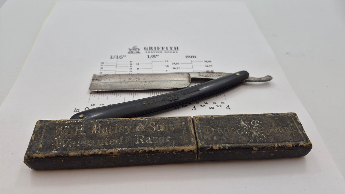 Rasoir droit vintage à restaurer