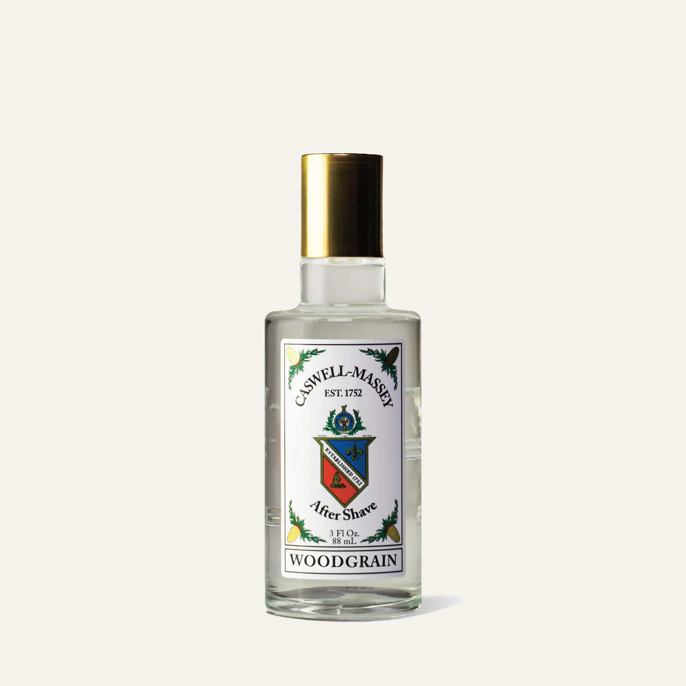 Caswell Massey Woodgrain Sandalwood Gold Cap Luxury After Shave (88ml/3 oz)