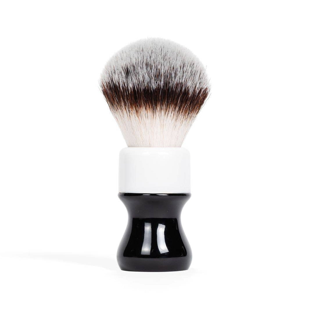 Noble Otter Soap Co. - Synthetic Shave Brush - Black/White - 26MM
