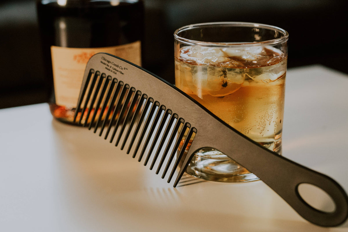 Chicago Comb Co. - Model No. 8 Carbon Fiber Comb