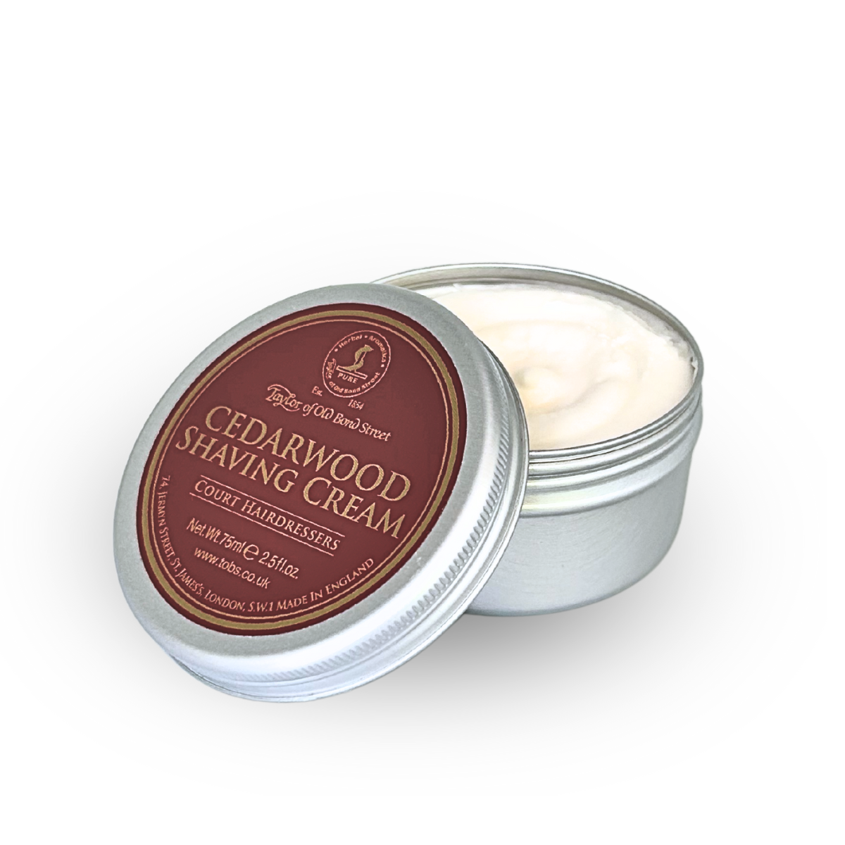 Taylor of Old Bond Street Cedarwood Shaving Cream 75ml (2.5 oz)