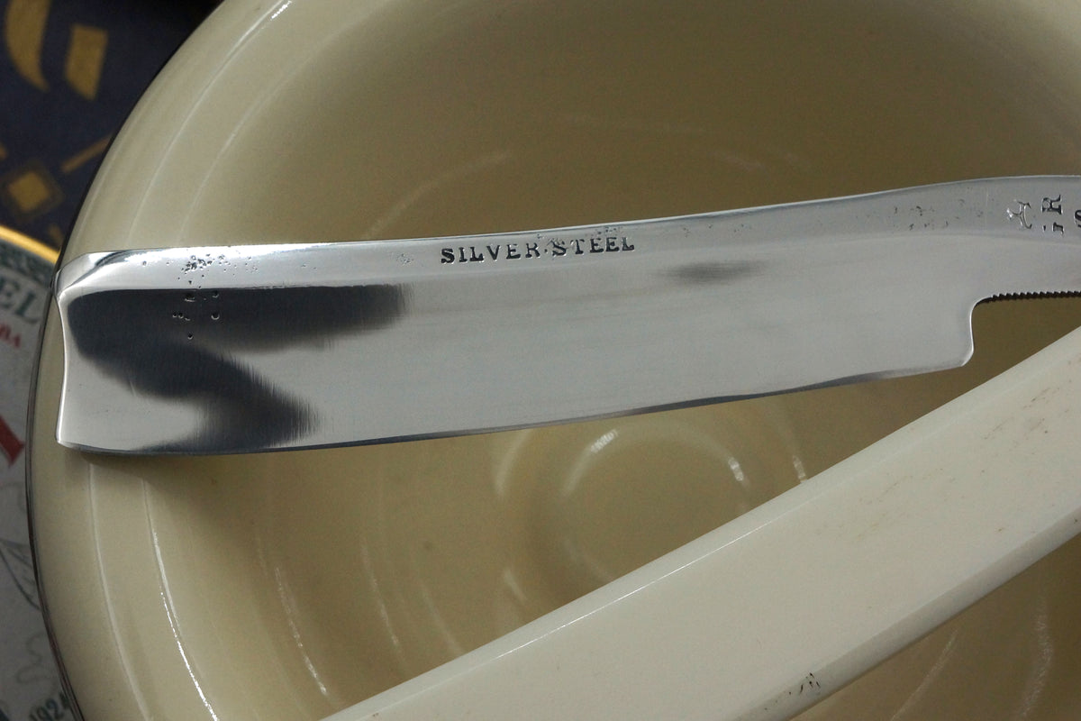 Stenton "Silver Steel" - 6/8 Early 1800s Stubtail with New Bone Scales - Fully Restored Sheffield Straight Razor - Shave Ready