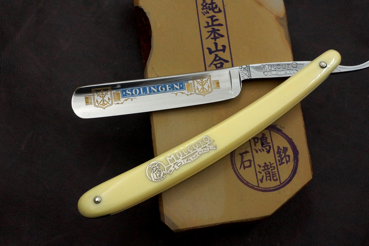 Royal Crown International AMCO Nahezu makellose 11/16 Klinge - Vintage Solingen Rasiermesser - Rasurbereit