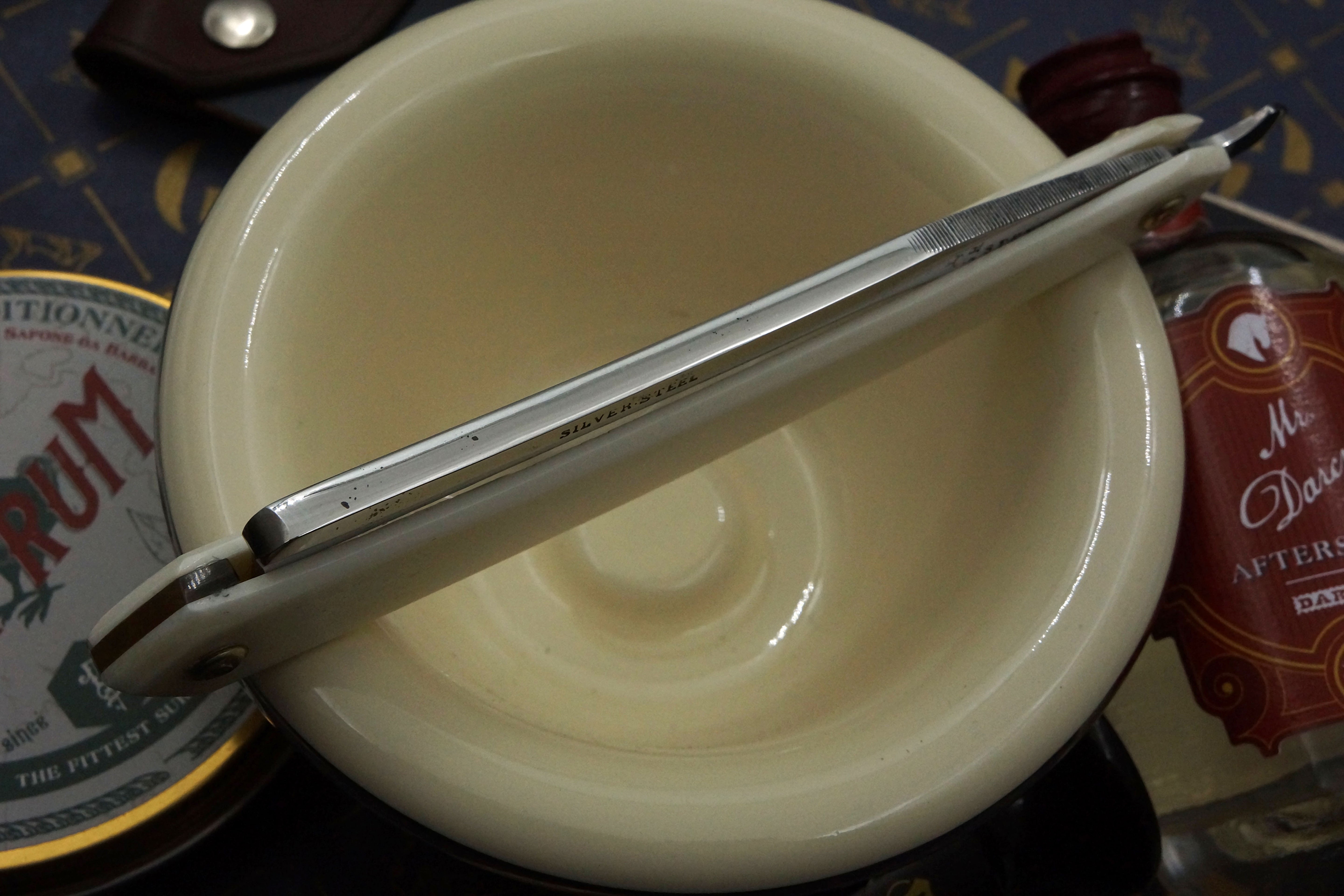 Stenton "Silver Steel" - 6/8 Early 1800s Stubtail with New Bone Scales - Fully Restored Sheffield Straight Razor - Shave Ready