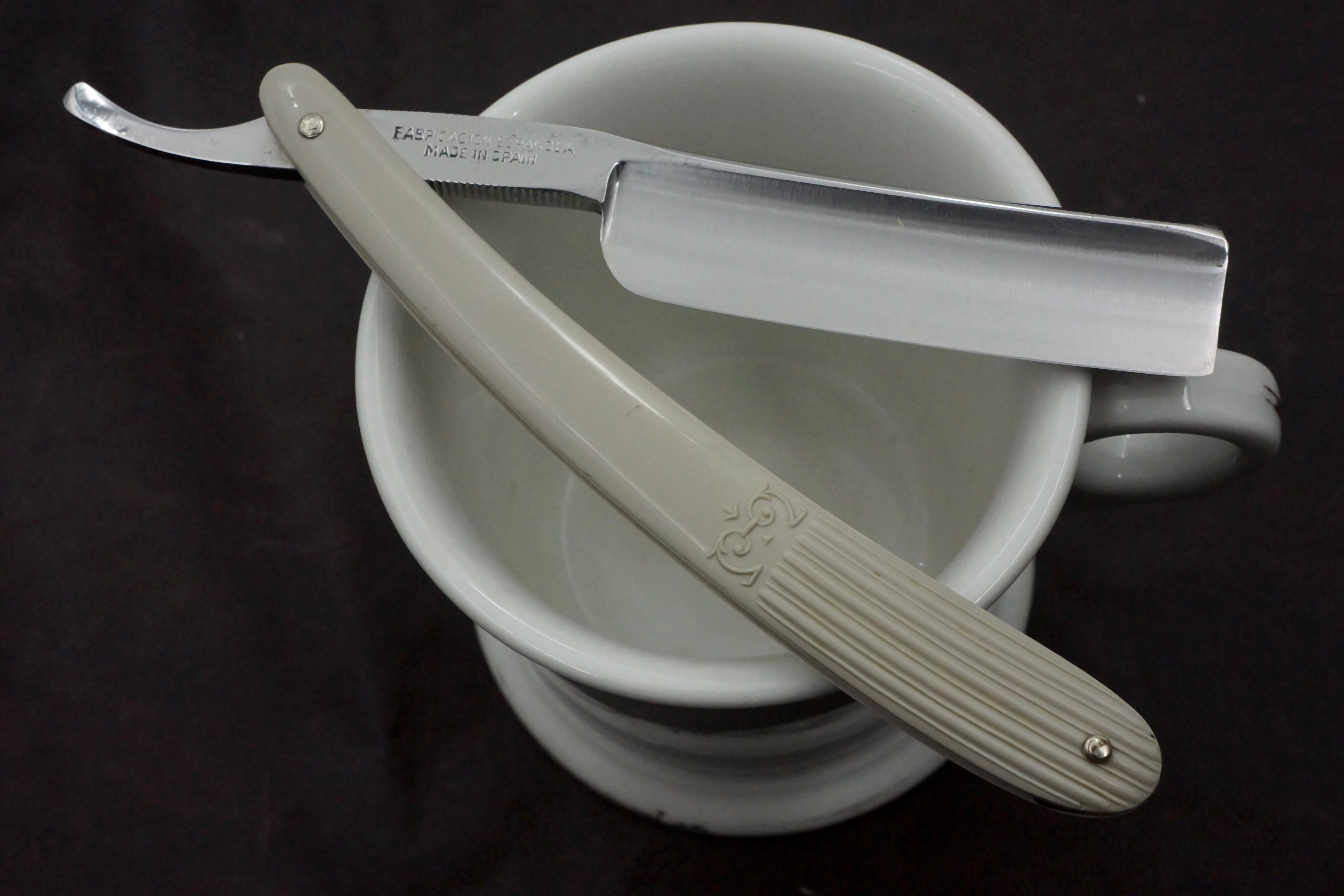 Filarmonica JMP No. 13 Novodur 13/16 Full Hollow Blade - Excellent Restored Vintage Spanish Straight Razor - Shave Ready