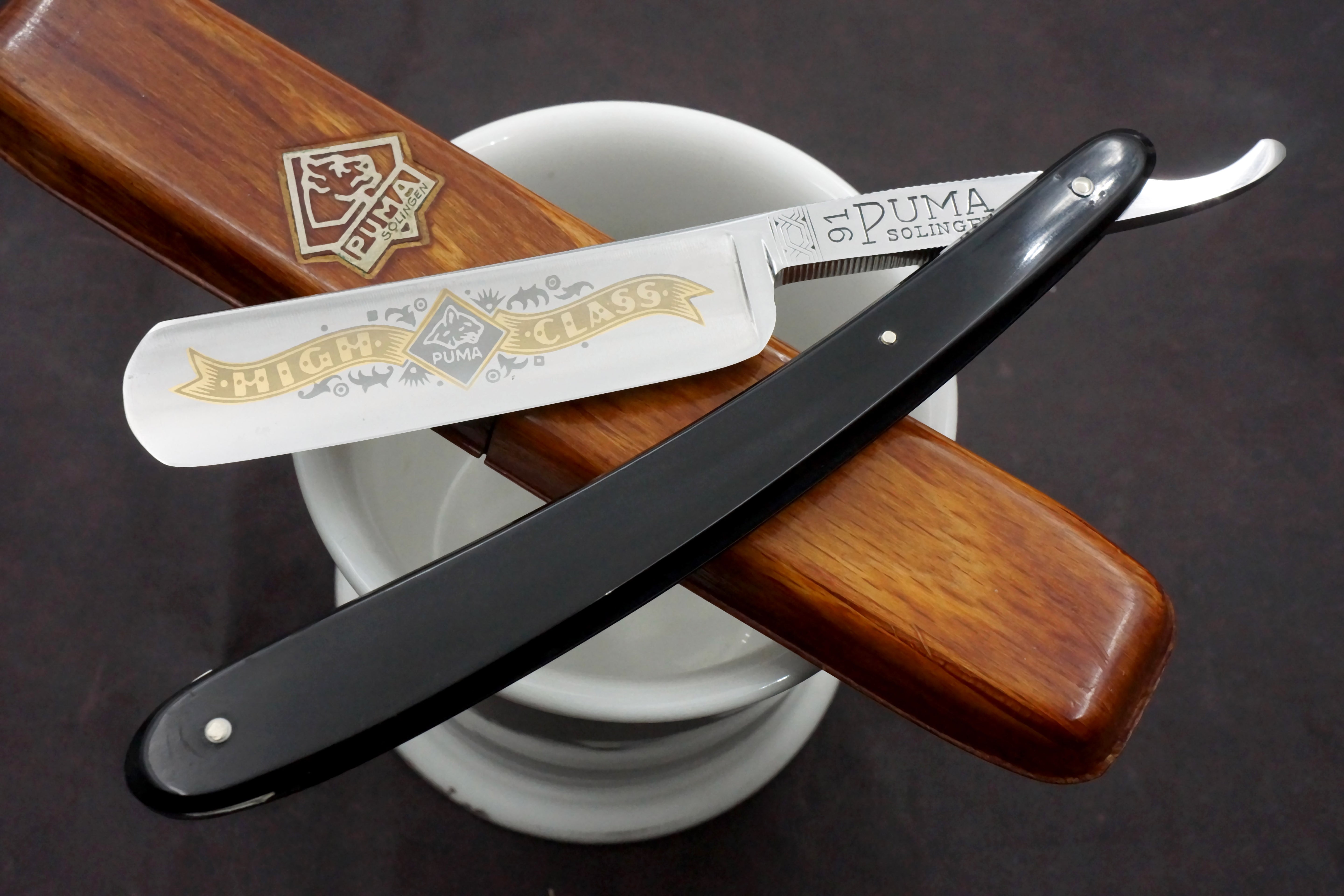 Puma No.91 High Class 6/8 Full Hollow - Excellent+ Vintage Solingen Straight Razor - Shave Ready