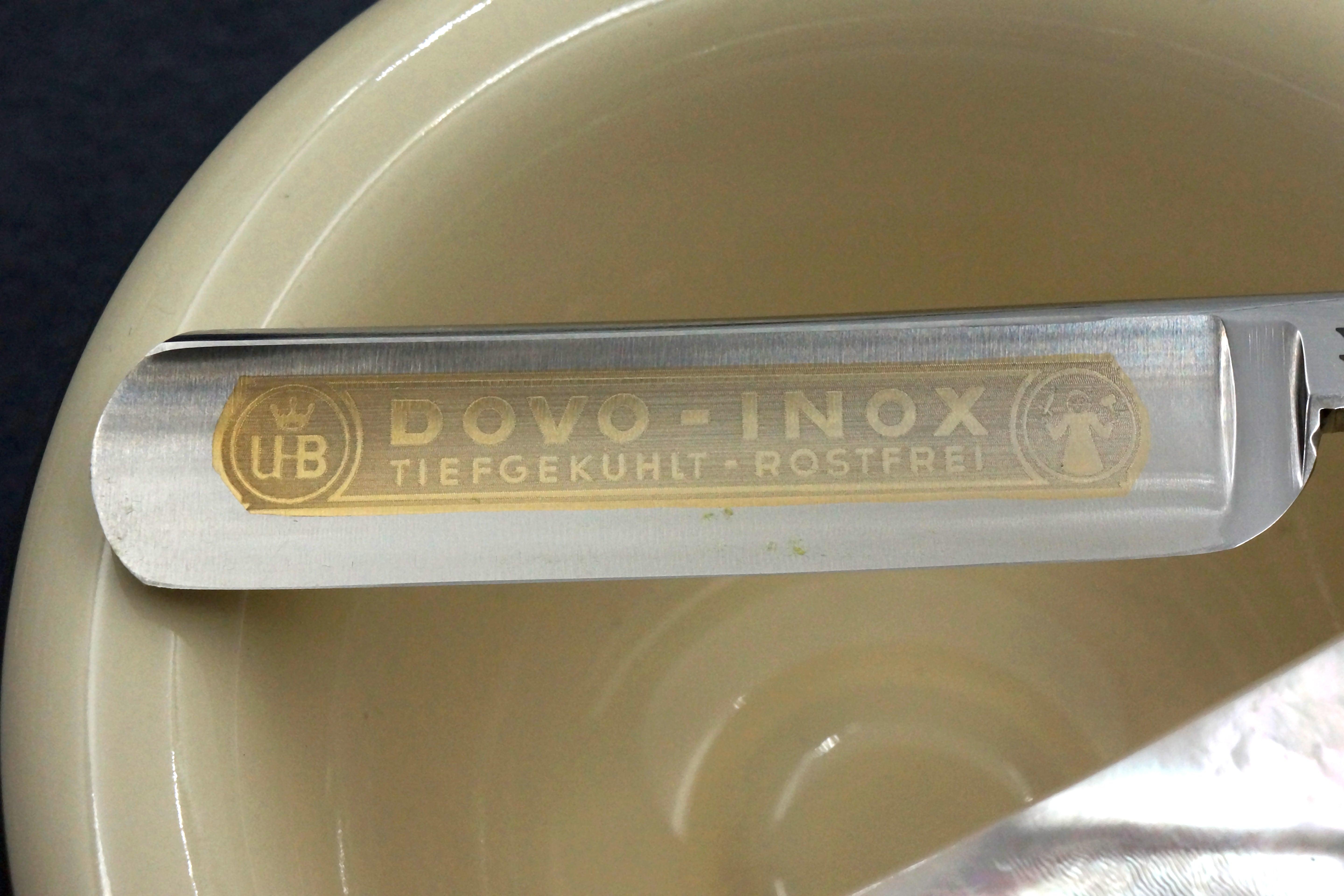 Dovo Inox No. 41 with Solid Pearl Scales -  Preowned Rare 11/16 Full Hollow Blade - Solingen Straight Razor - Shave Ready