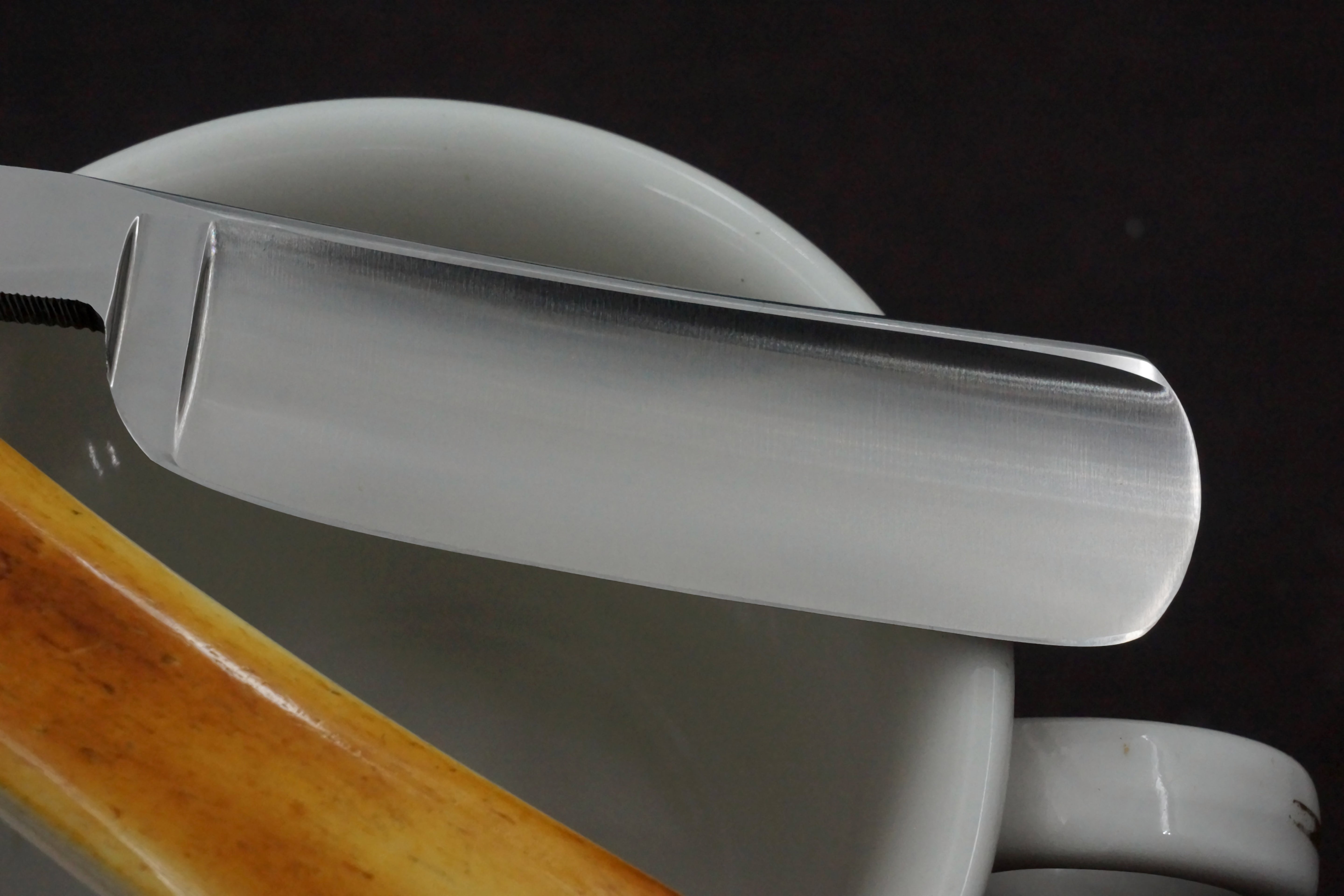 Friedrich Herder No. 76 Pristine 7/8 Full Hollow Custom Scales - Solingen Vintage Straight Razor - Shave Ready