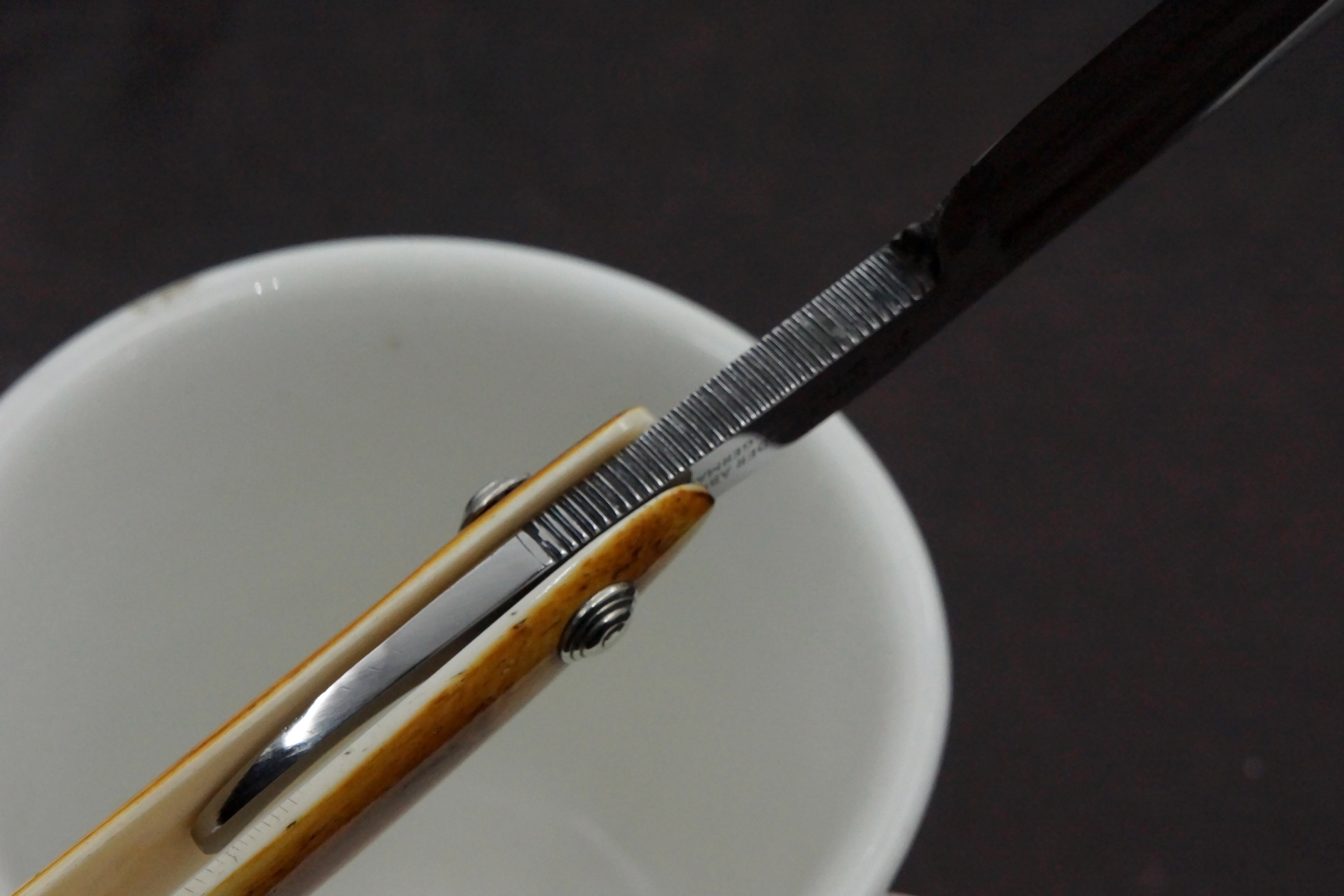 Friedrich Herder No. 76 Pristine 7/8 Full Hollow Custom Scales - Solingen Vintage Straight Razor - Shave Ready