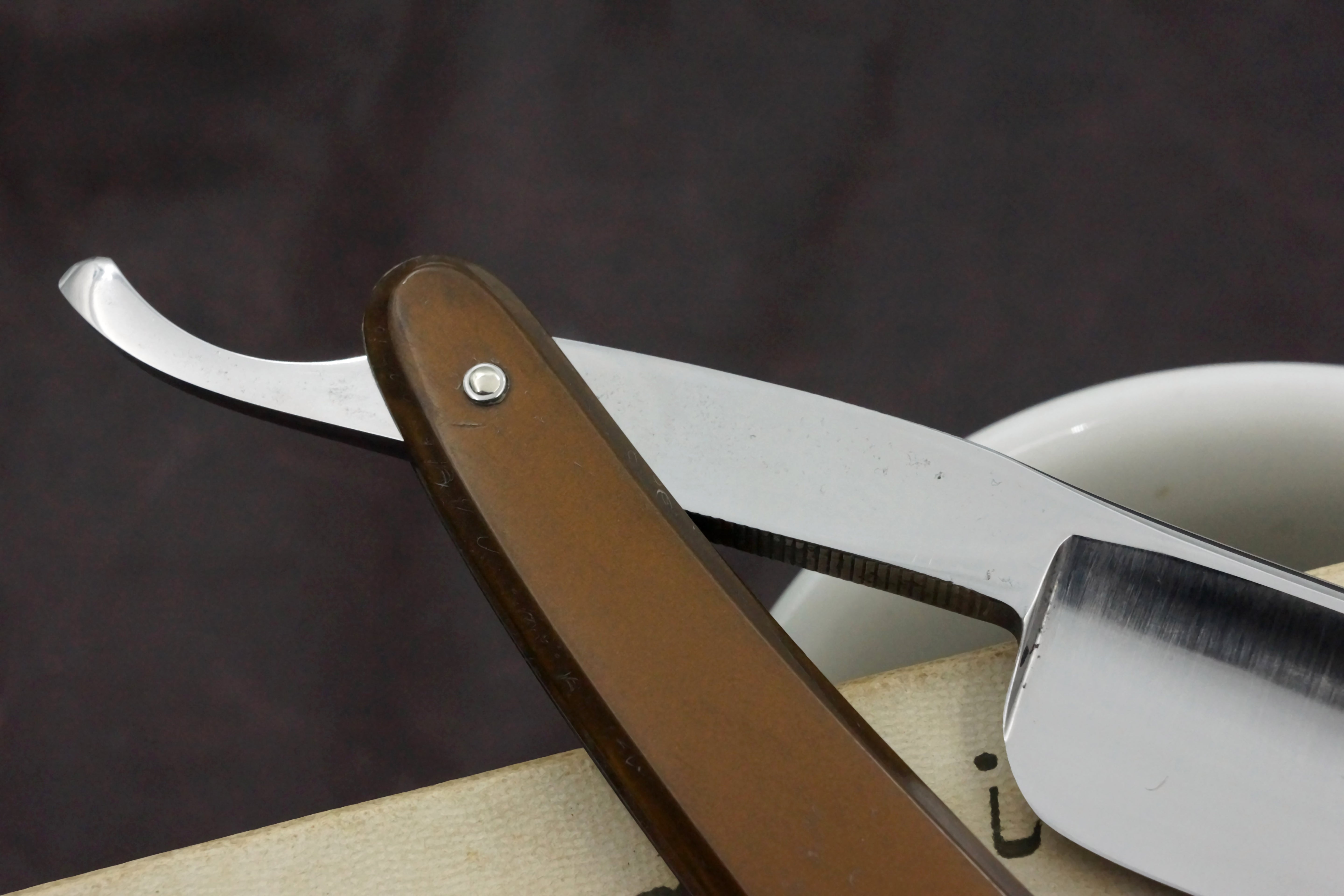 Filarmonica JMP 2nd Gen Doble Temple No. 14 15/16" Full Hollow Blade - Excellent Vintage Spanish Straight Razor - Shave Ready