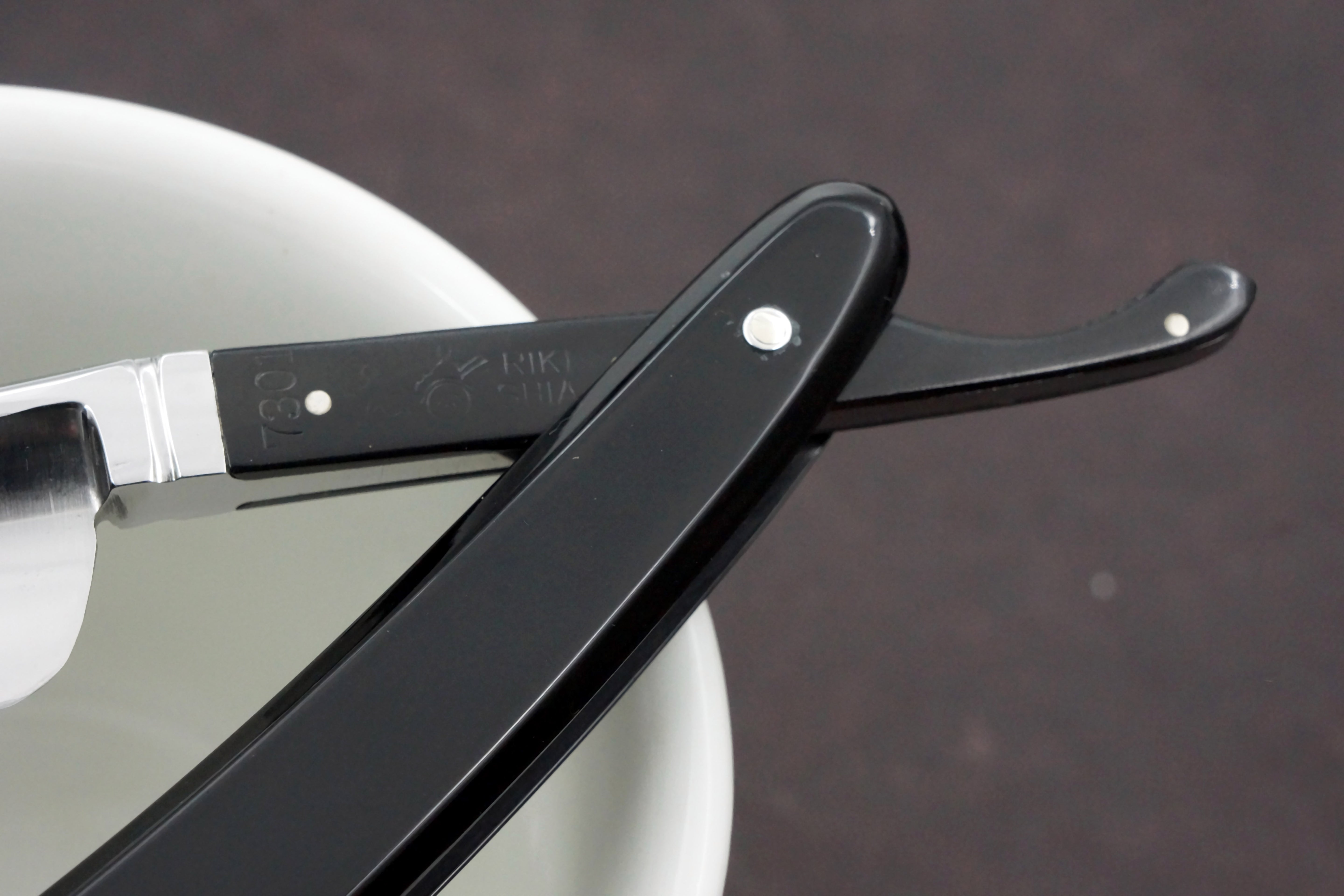 Nichiri Rikishia 6/8 Full Hollow Blade - Excellent Vintage Restored Japanese Straight Razor - Shave Ready