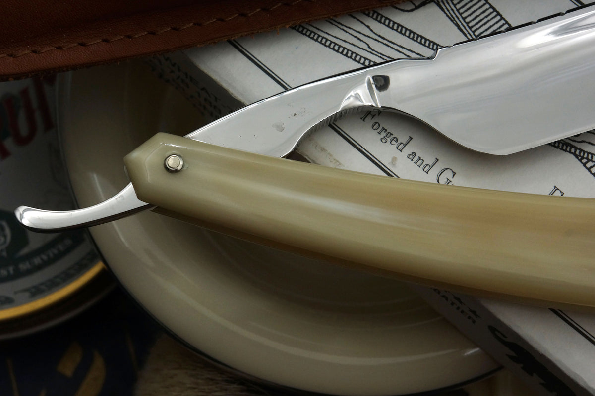 Thiers Issard 7/8 Full Hollow Worked Spine Spartacus - Preowned French Straight Razor - Shave Ready