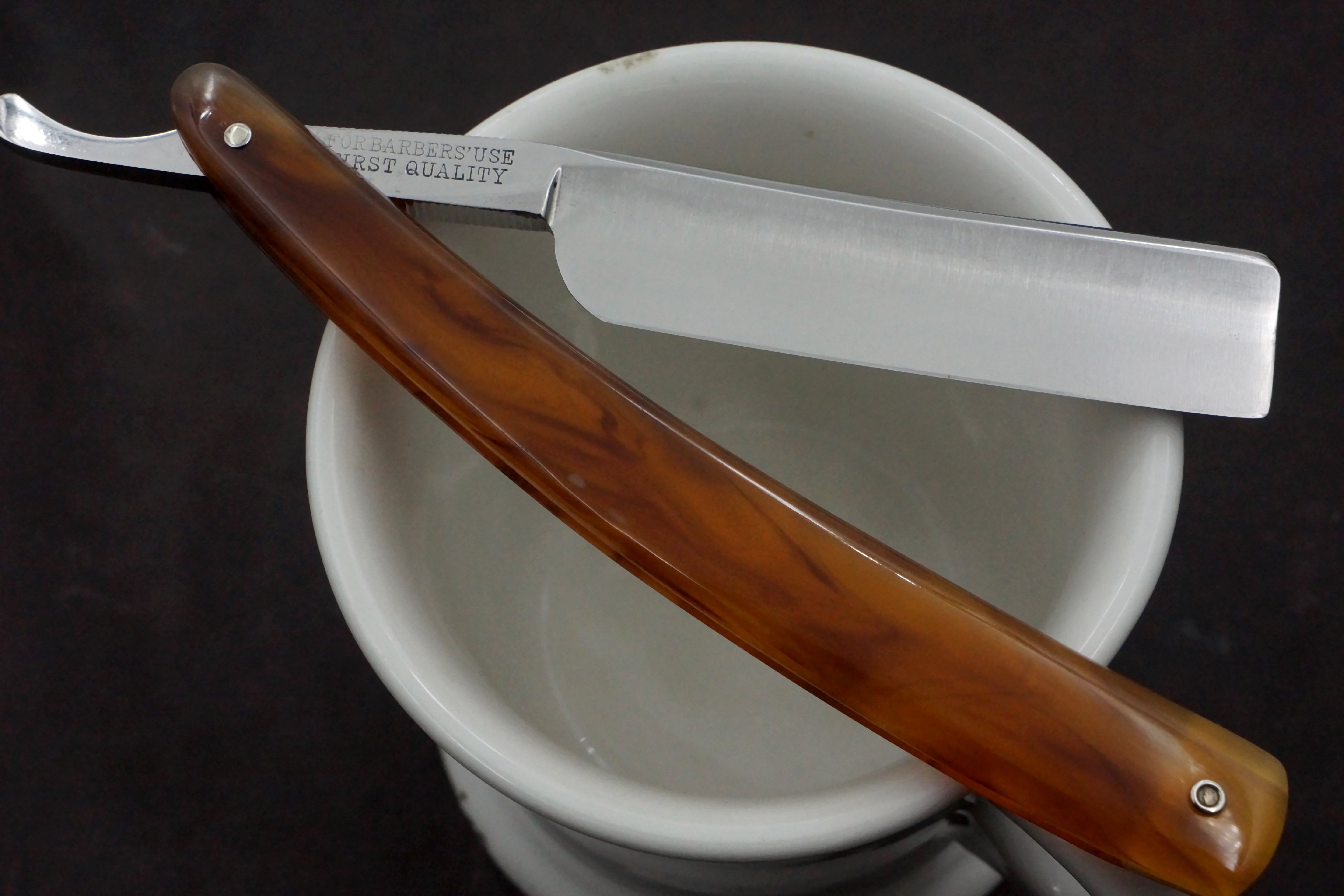 Diamond Hayashi No.120 Excellent Restored - 6/8 Quarter Hollow Japanese Straight Razor - Shave Ready