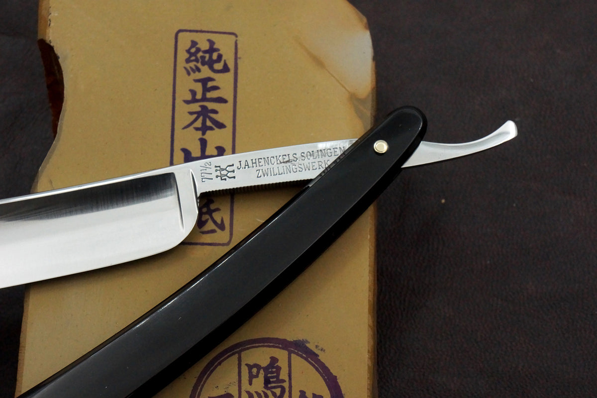Henckels No. 77 1/2 11/16 Full Hollow Blade - Mint Vintage Solingen Straight Razor - Shave Ready