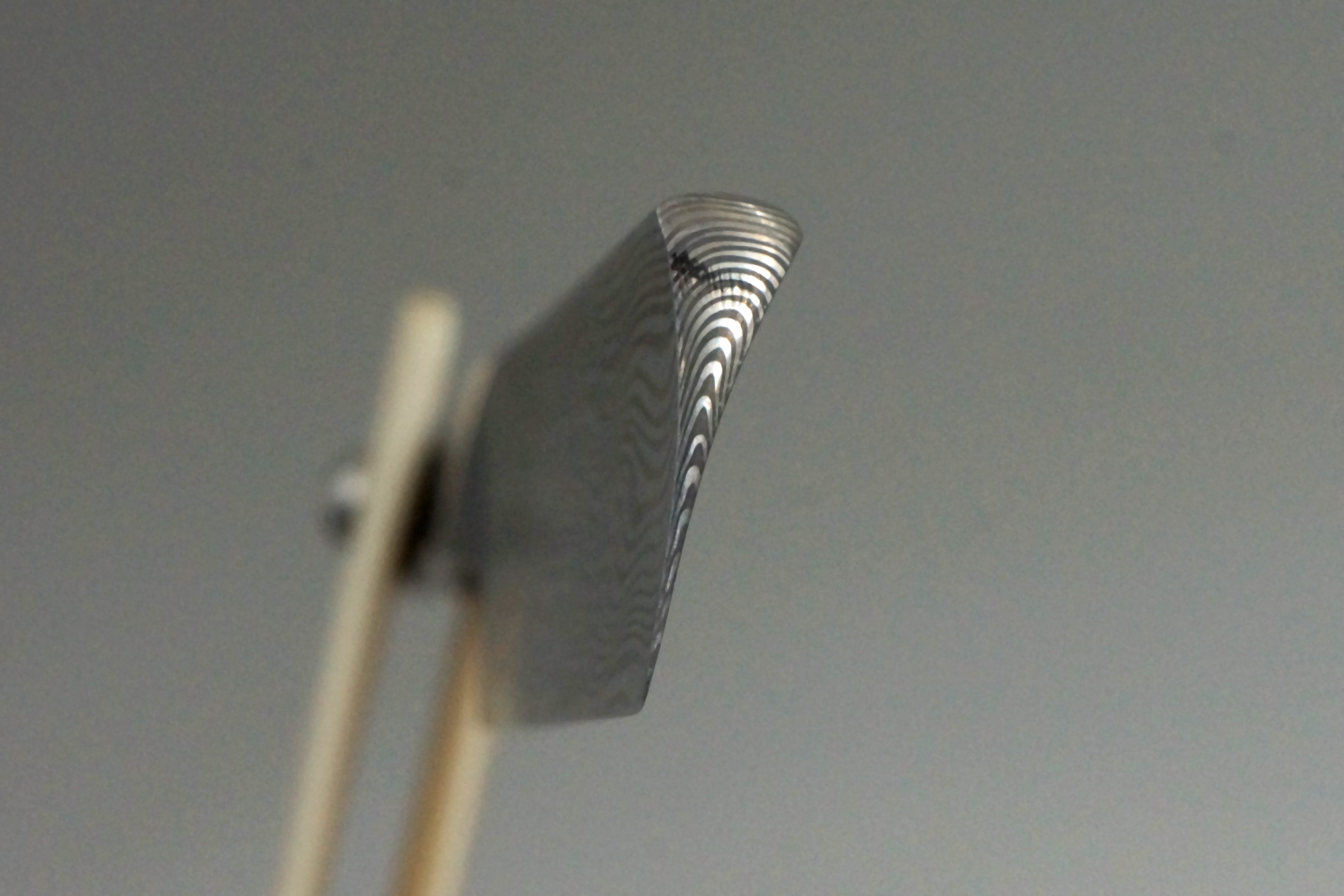 Mastro Livi Damscus 13/16 with Mammoth Ivory Scales - Preowned Custom Straight Razor - Shave Ready