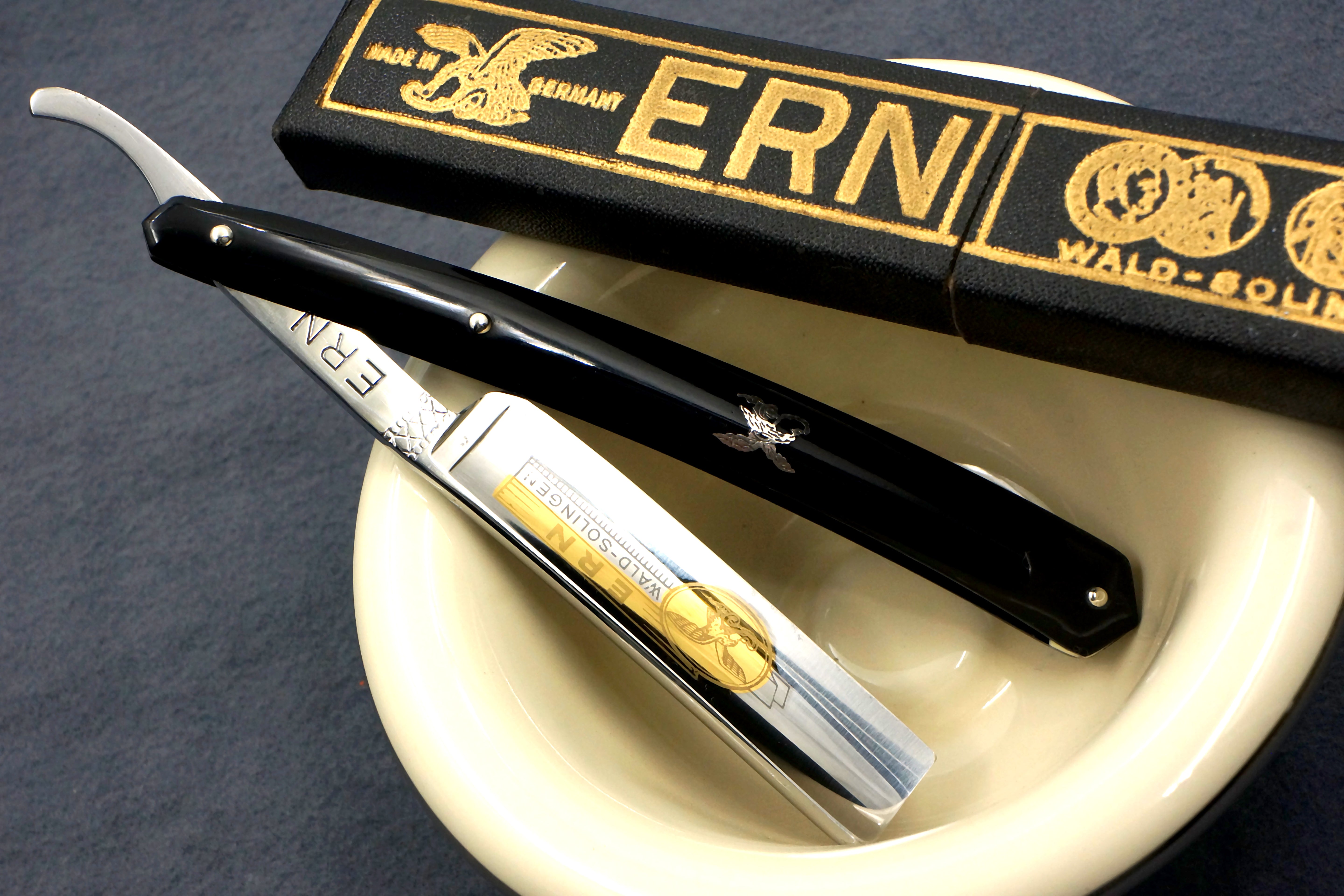 Carl Friederich Ern - NOS 11/16 Full Hollow Blade - Vintage Solingen Straight Razor - Shave Ready