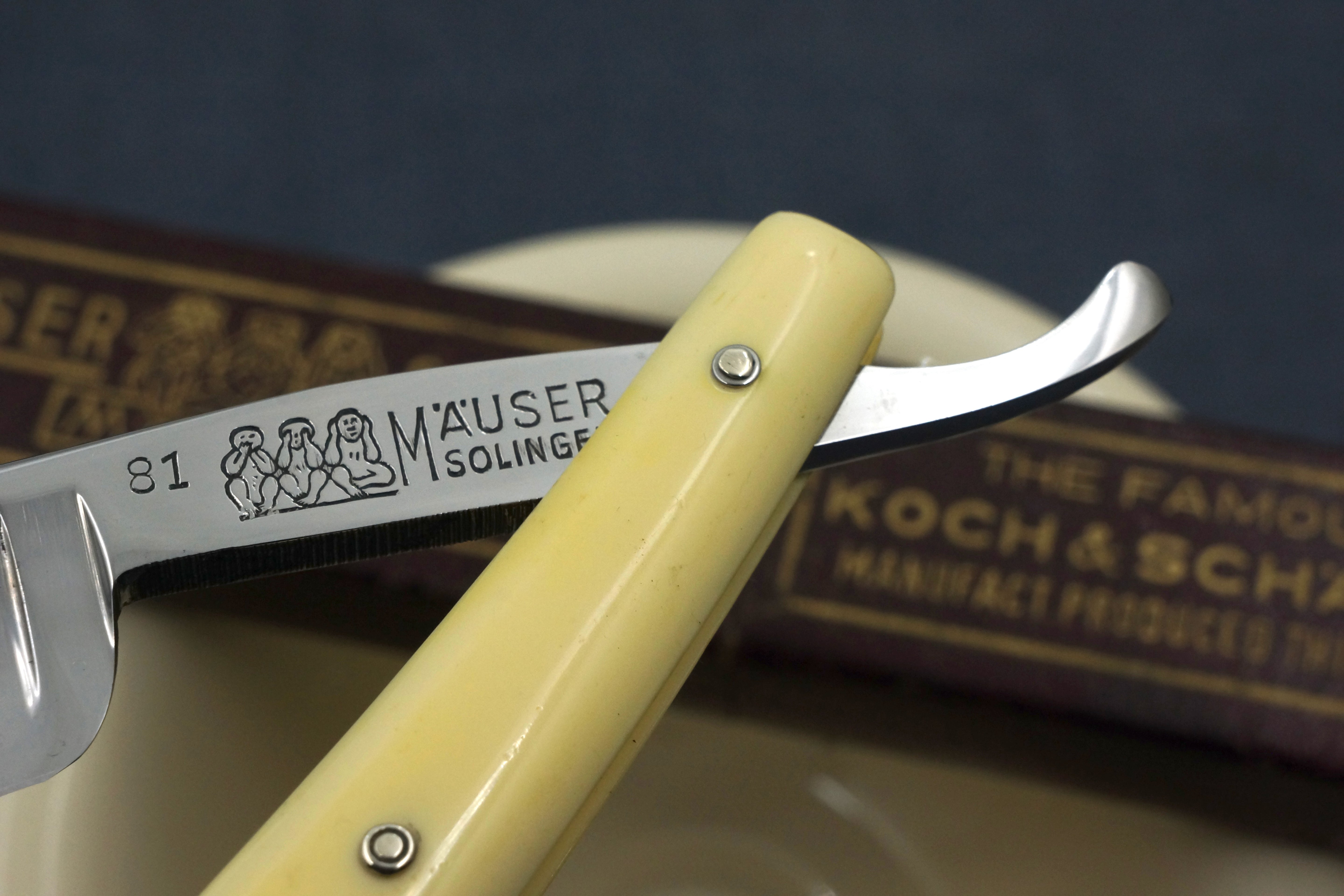 Koch & Schafer Mauser - Vintage 13/16 "Pearl's Razor" - Vintage Solingen Straight Razor - Shave Ready
