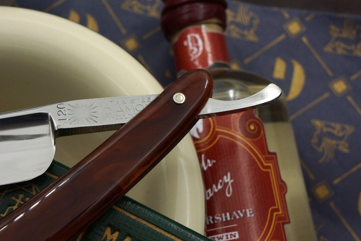 Diamond Hayashi No.120 Near Pristine - 6/8 Quarter Hollow Japanese Straight Razor - Shave Ready