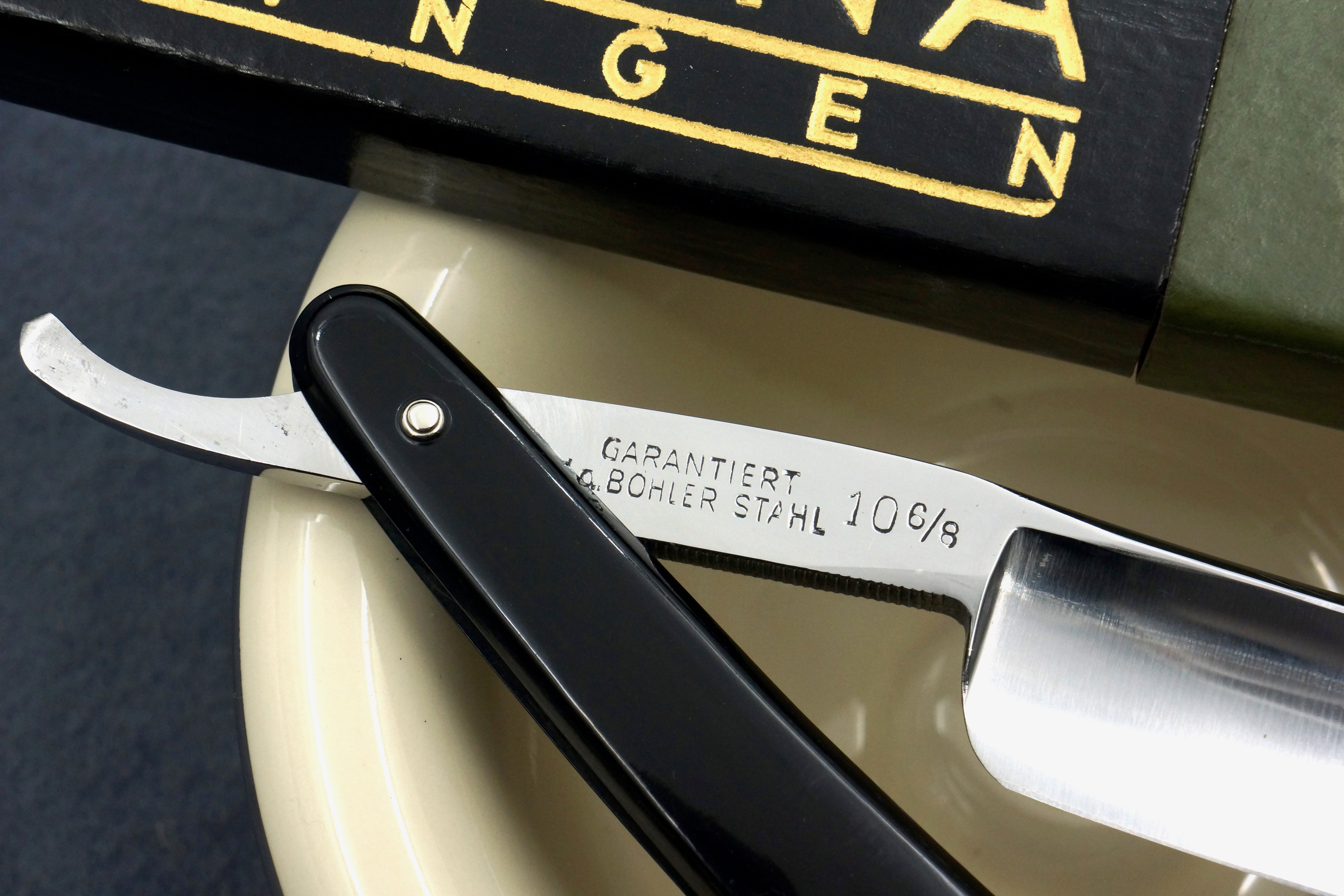 Fontana No. 10 Near Pristine 6/8 Full Hollow Blade - Solingen Vintage Straight Razor - Shave Ready