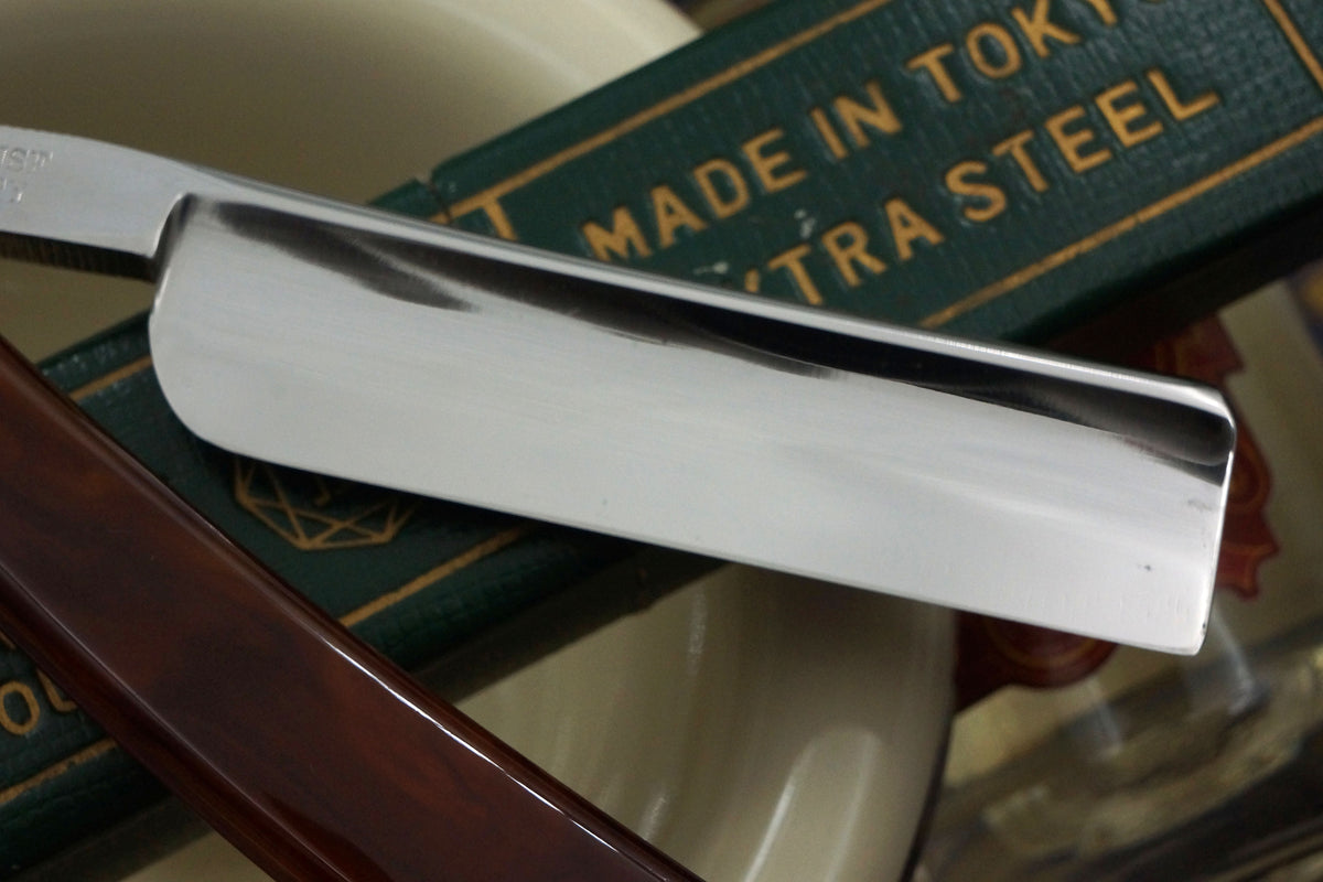 Diamond Hayashi No.120 Near Pristine - 6/8 Quarter Hollow Japanese Straight Razor - Shave Ready