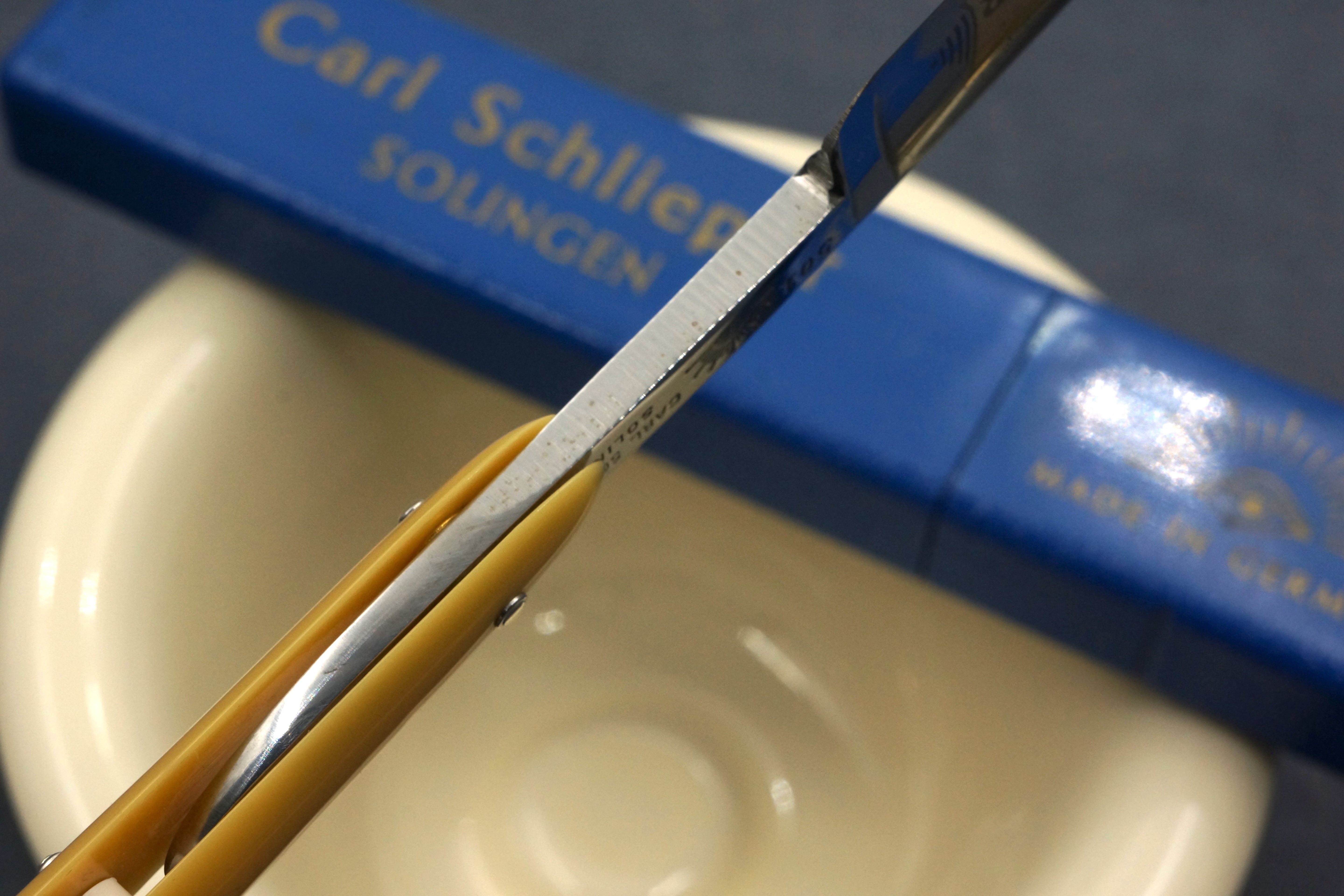 Carl Schlieper No. 501 - 11/16 Excellent Full Hollow - Vintage Solingen Straight Razor - Shave Ready