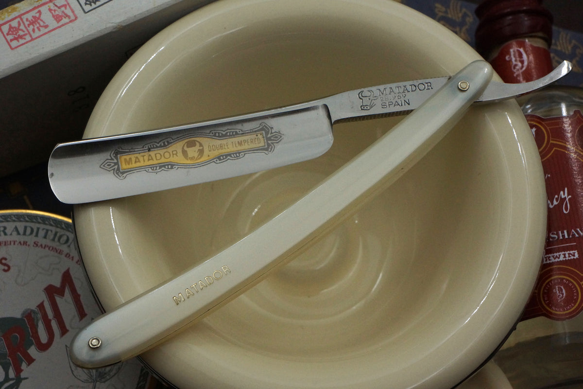 Matador No. 12 5/8 Full Hollow Blade - Excellent Restored Vintage Spanish Straight Razor - Shave Ready