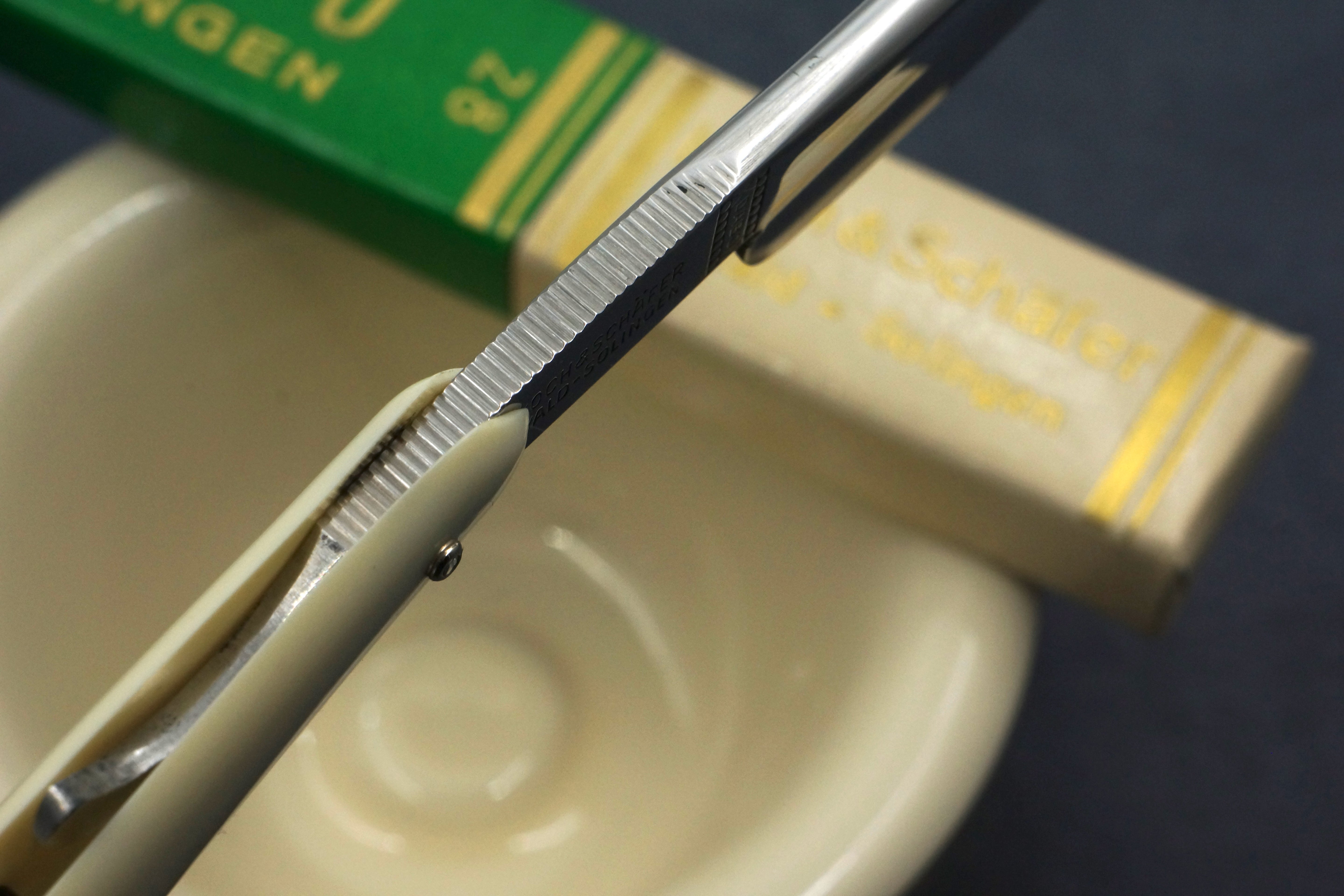 Koch & Schafer "Dabo" - Mint 6/8 Full Hollow Blade - Vintage Solingen Straight Razor - Shave Ready