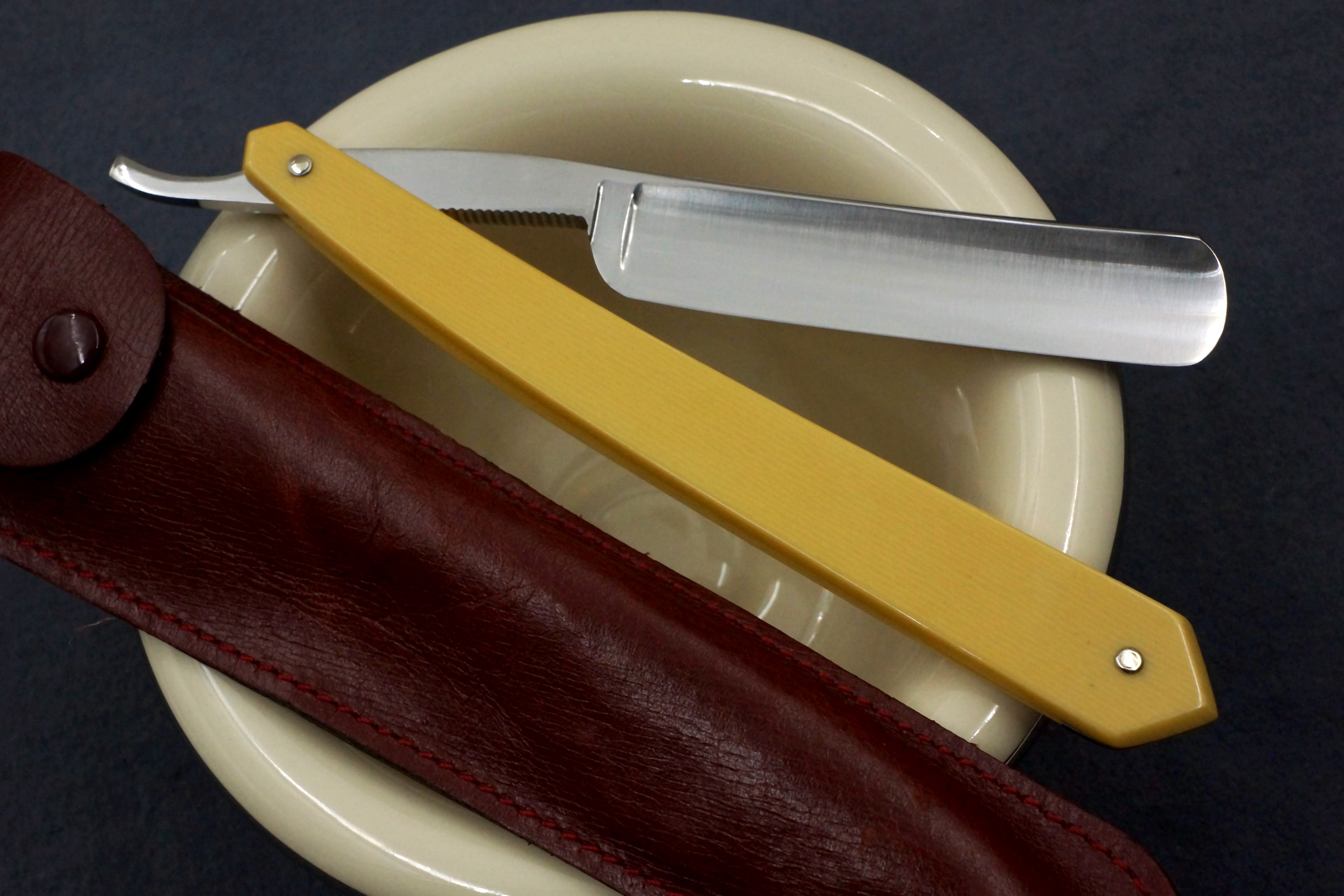 P. Hospital & Co. Le Grelot Full Hollow - 5/8 Vintage French Straight Razor - Shave Ready