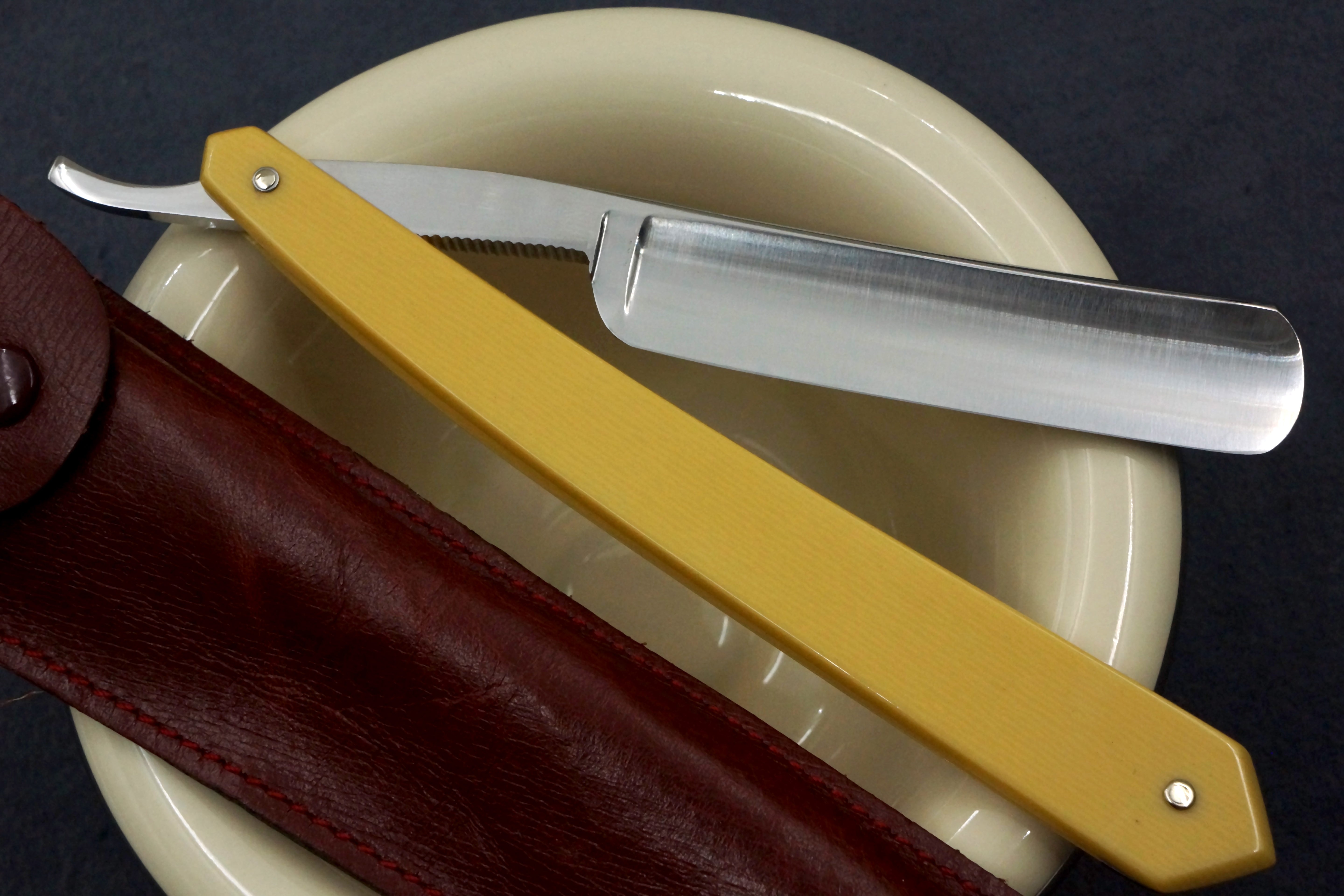 P. Hospital & Co. Le Grelot Full Hollow - 5/8 Vintage French Straight Razor - Shave Ready