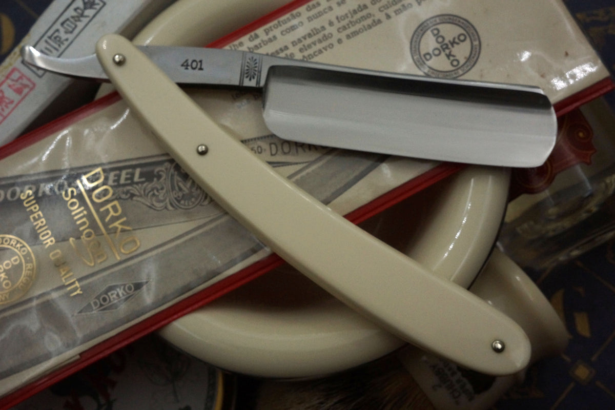 Dorko No. 401 - RARE NOS Extra Hollow Vintage Solingen Straight Razor - Shave Ready
