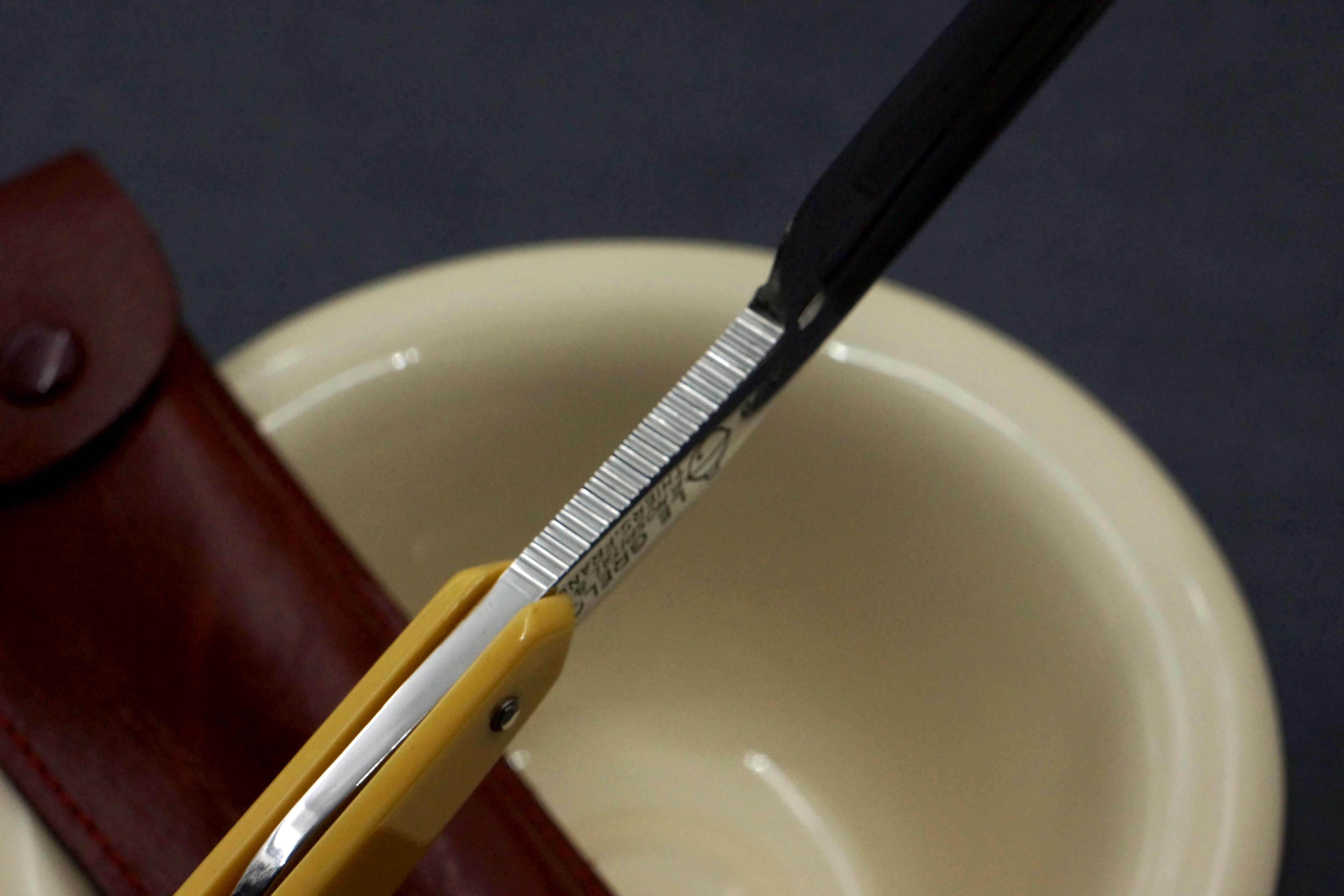 P. Hospital & Co. Le Grelot Full Hollow - 5/8 Vintage French Straight Razor - Shave Ready