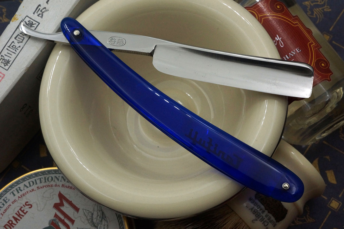 Tanifuji 5982 Silver Steel - Gorgeous Scales - 11/16 Half Hollow Vintage Japanese Straight Razor - Shave Ready (Copy) (Copy)
