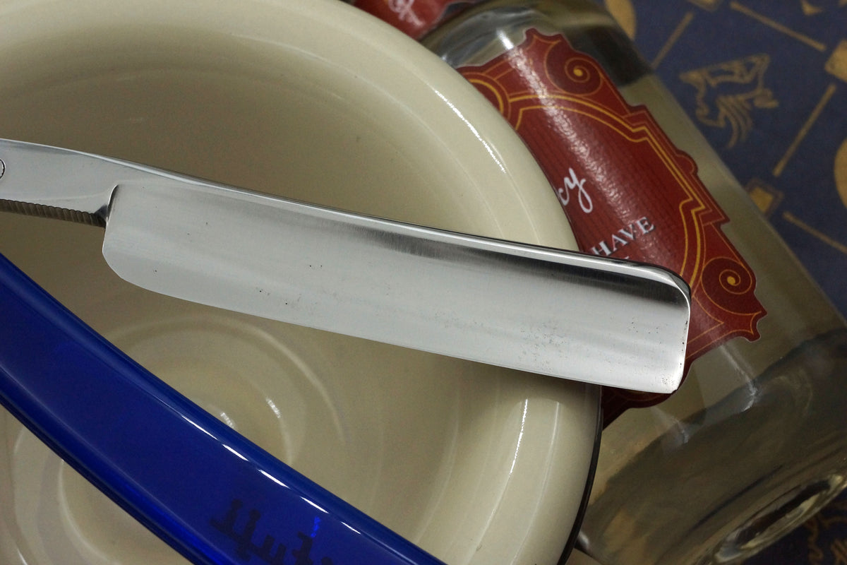 Tanifuji 5982 Silver Steel - Gorgeous Scales - 11/16 Half Hollow Vintage Japanese Straight Razor - Shave Ready (Copy) (Copy)