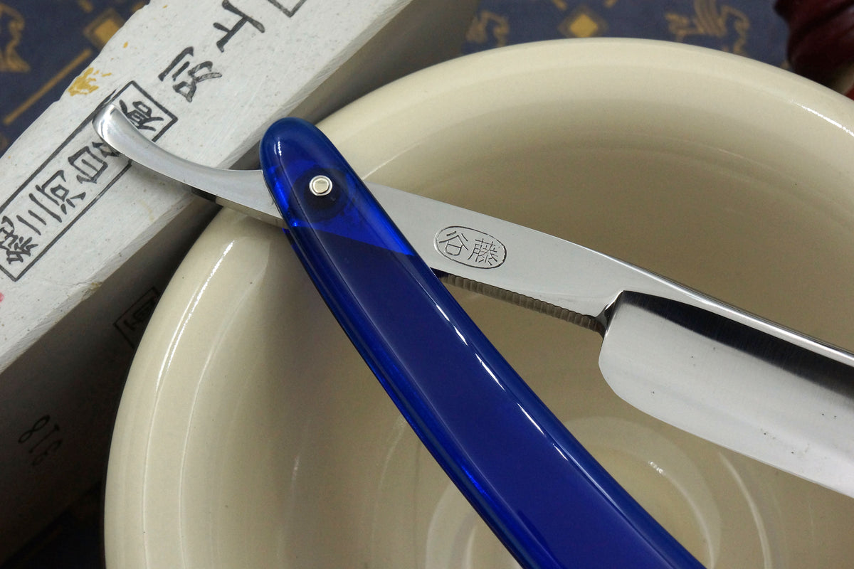 Tanifuji 5982 Silver Steel - Gorgeous Scales - 11/16 Half Hollow Vintage Japanese Straight Razor - Shave Ready (Copy) (Copy)