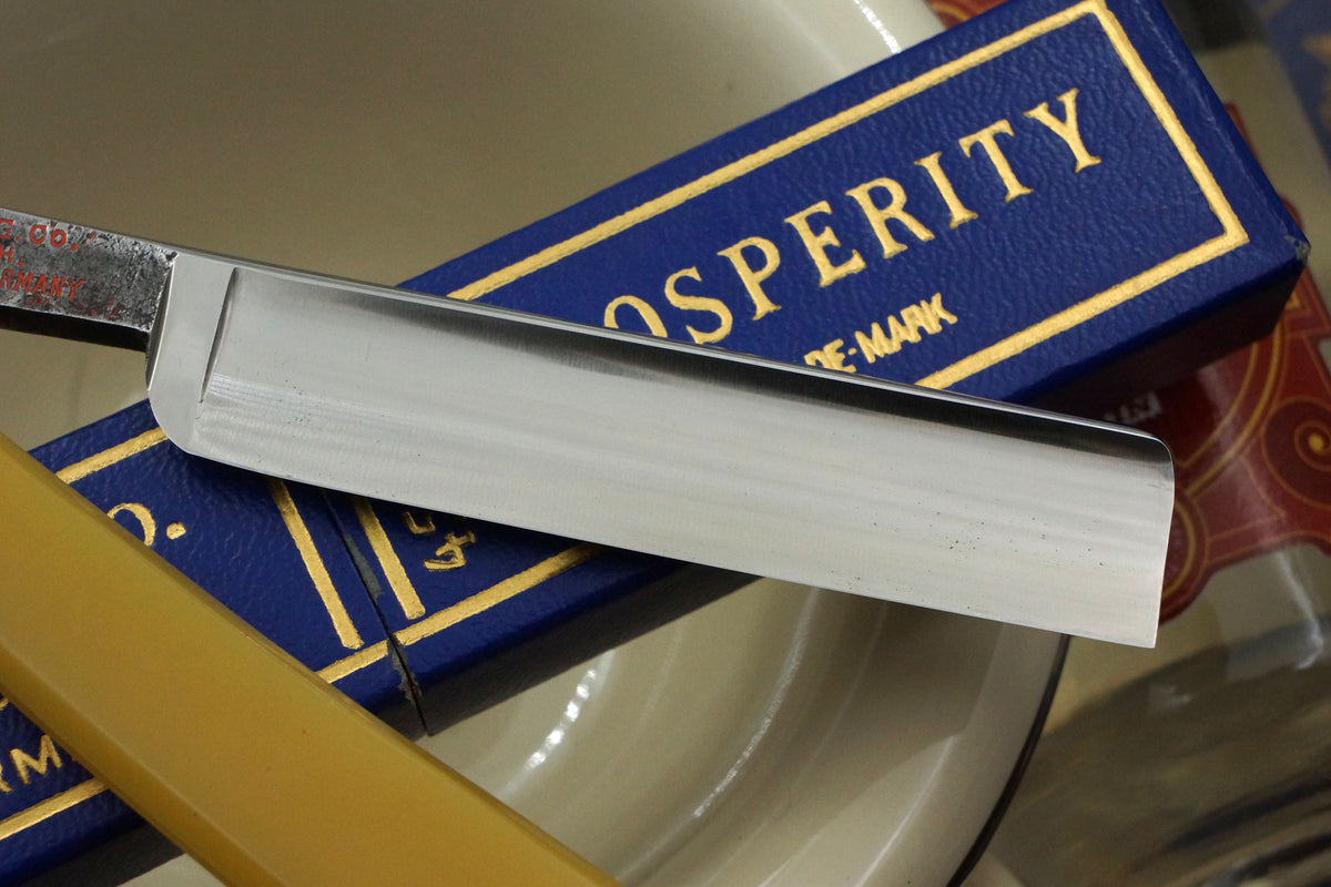 Morris Prosperity No. 450 - Stunning Unused 9/16 Full Hollow Blade - Vintage Solingen Straight Razor - Shave Ready