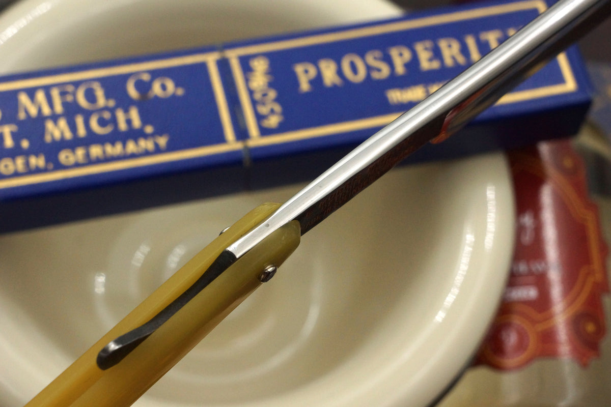 Morris Prosperity No. 450 - Stunning Unused 9/16 Full Hollow Blade - Vintage Solingen Straight Razor - Shave Ready