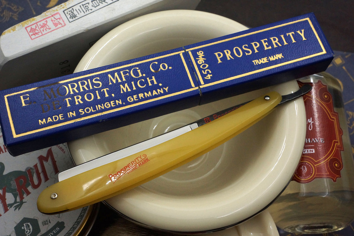 Morris Prosperity No. 450 - Stunning Unused 9/16 Full Hollow Blade - Vintage Solingen Straight Razor - Shave Ready