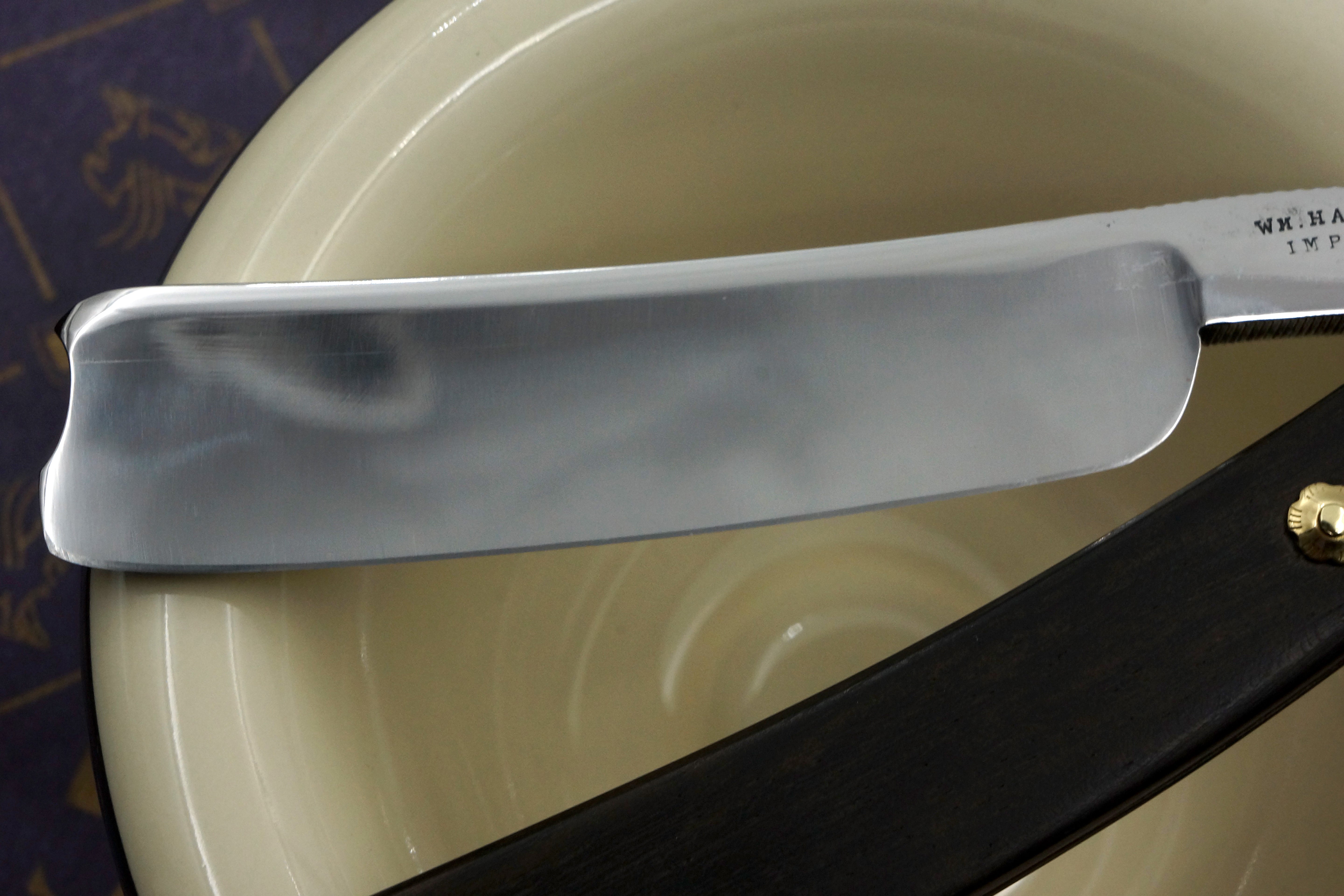 Wm. Hargreaves "imperial Razor" Near Wedge Blade with Custom Scales - Fully Restored Sheffield Straight Razor - Shave Ready
