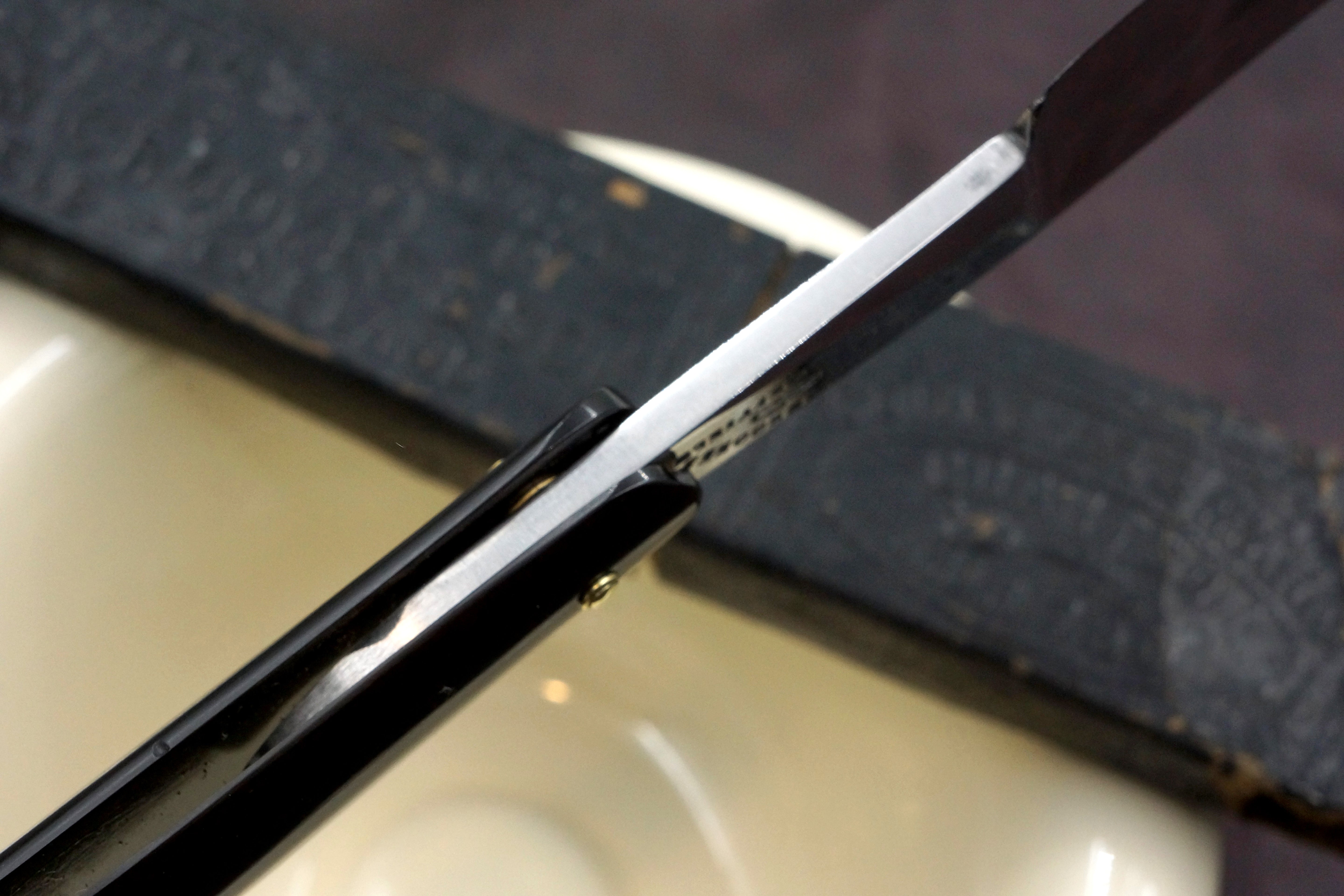 Jonathan Crookes 13/16 Near Wedge - Fancy Scales Fully Restored Original Scales Sheffield Straight Razor - Shave Ready