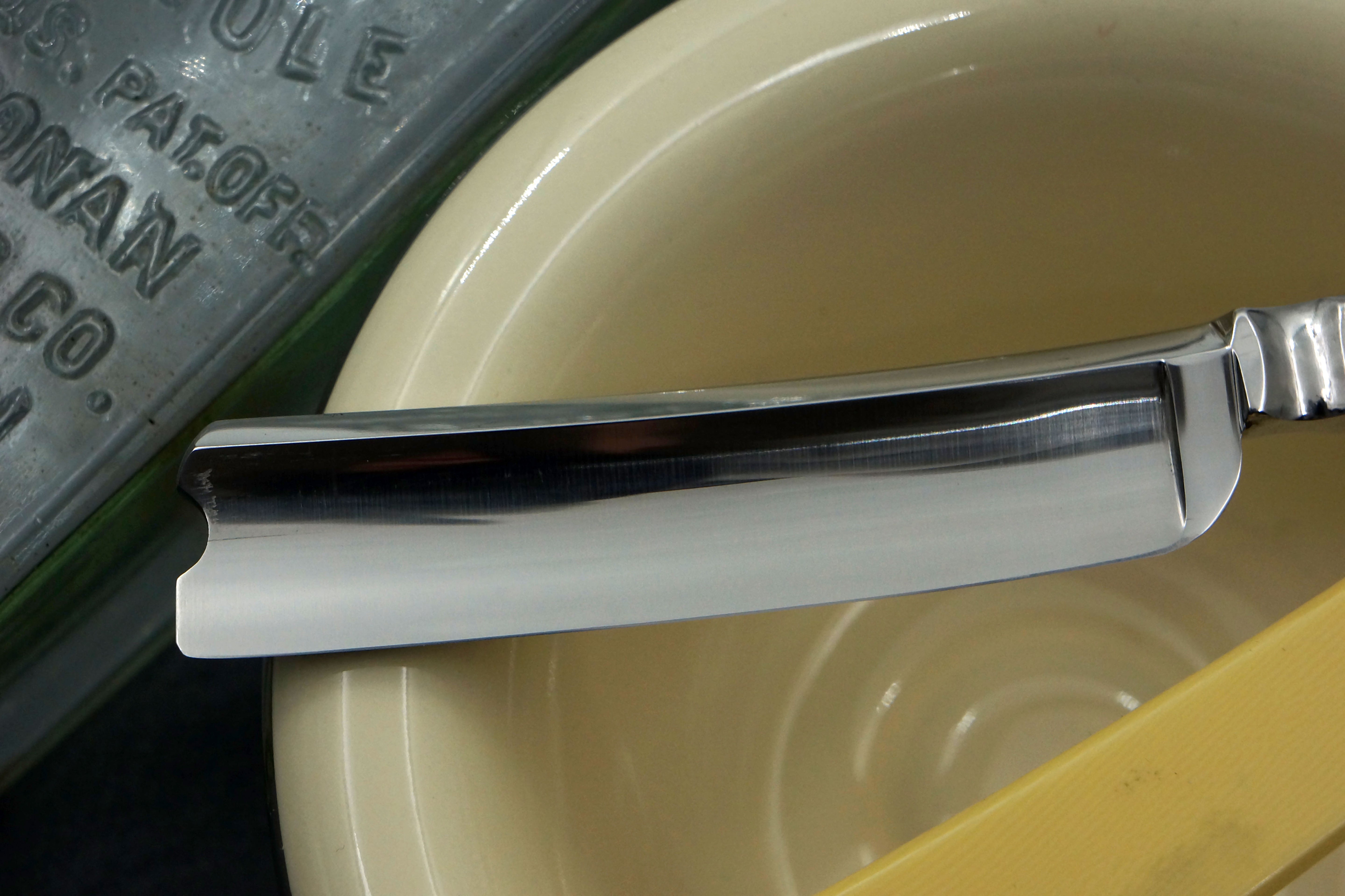 Robeson Full Hollow 11/16 Fancy Tang & Blade - Restored USA Straight Razor - Shave Ready