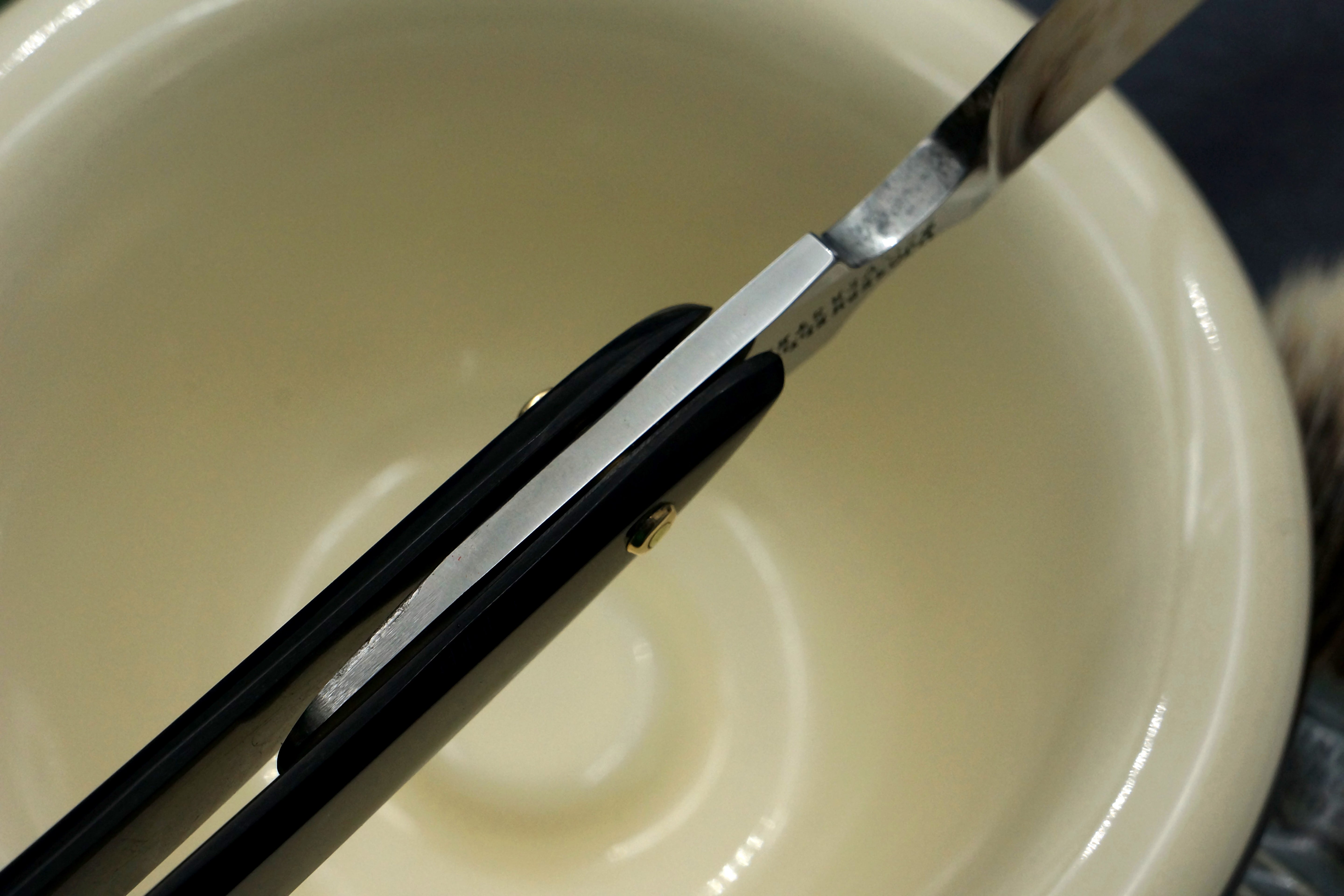 Joseph Elliot - Rare Double Thumbnotch - 7/8 Near Wedge Restored Sheffield Straight Razor - Shave Ready