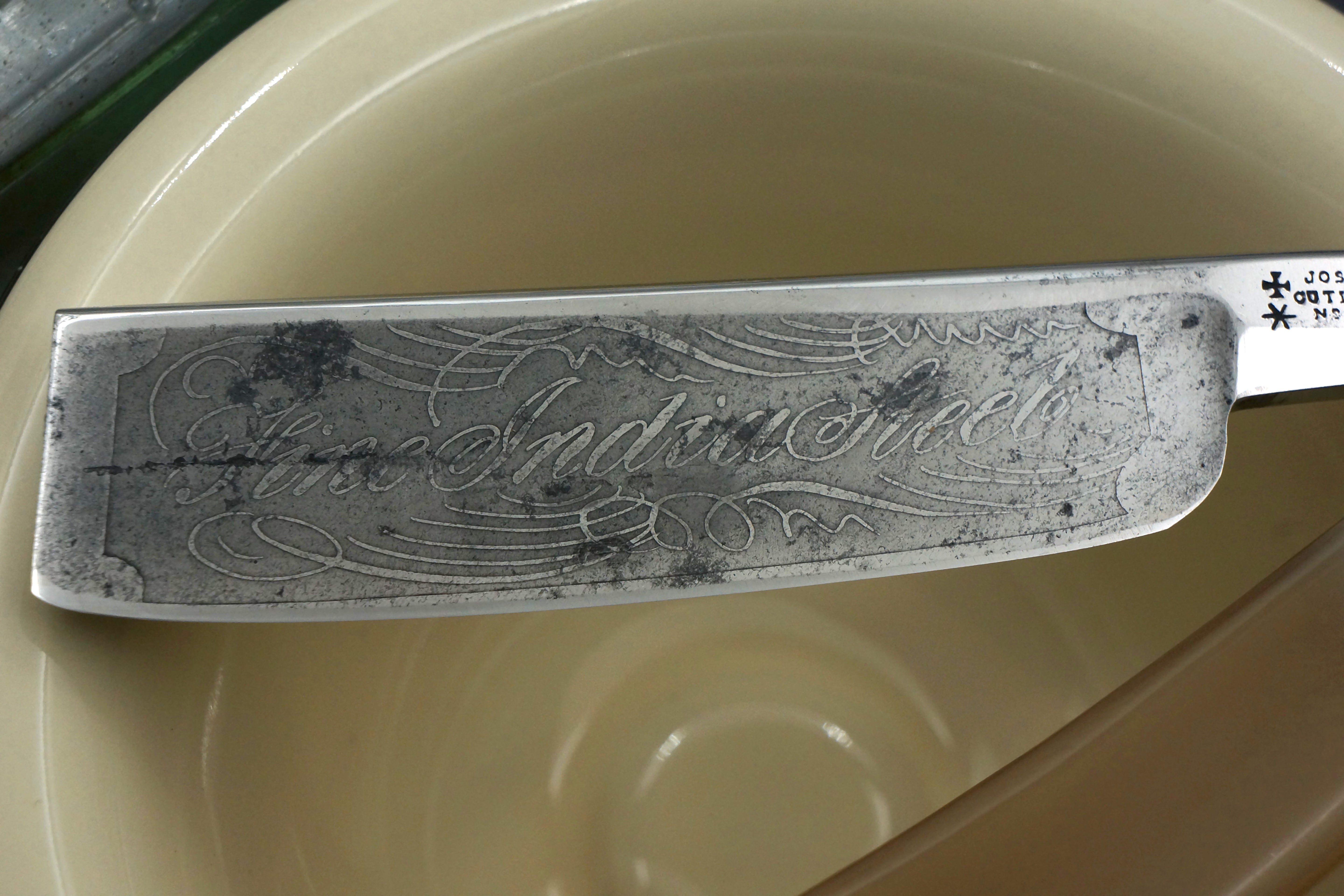 Joseph Rodgers & Sons "Fine India Steel" 13/16 Blade with New Horn Scales - Restored Sheffield Straight Razor - Shave Ready