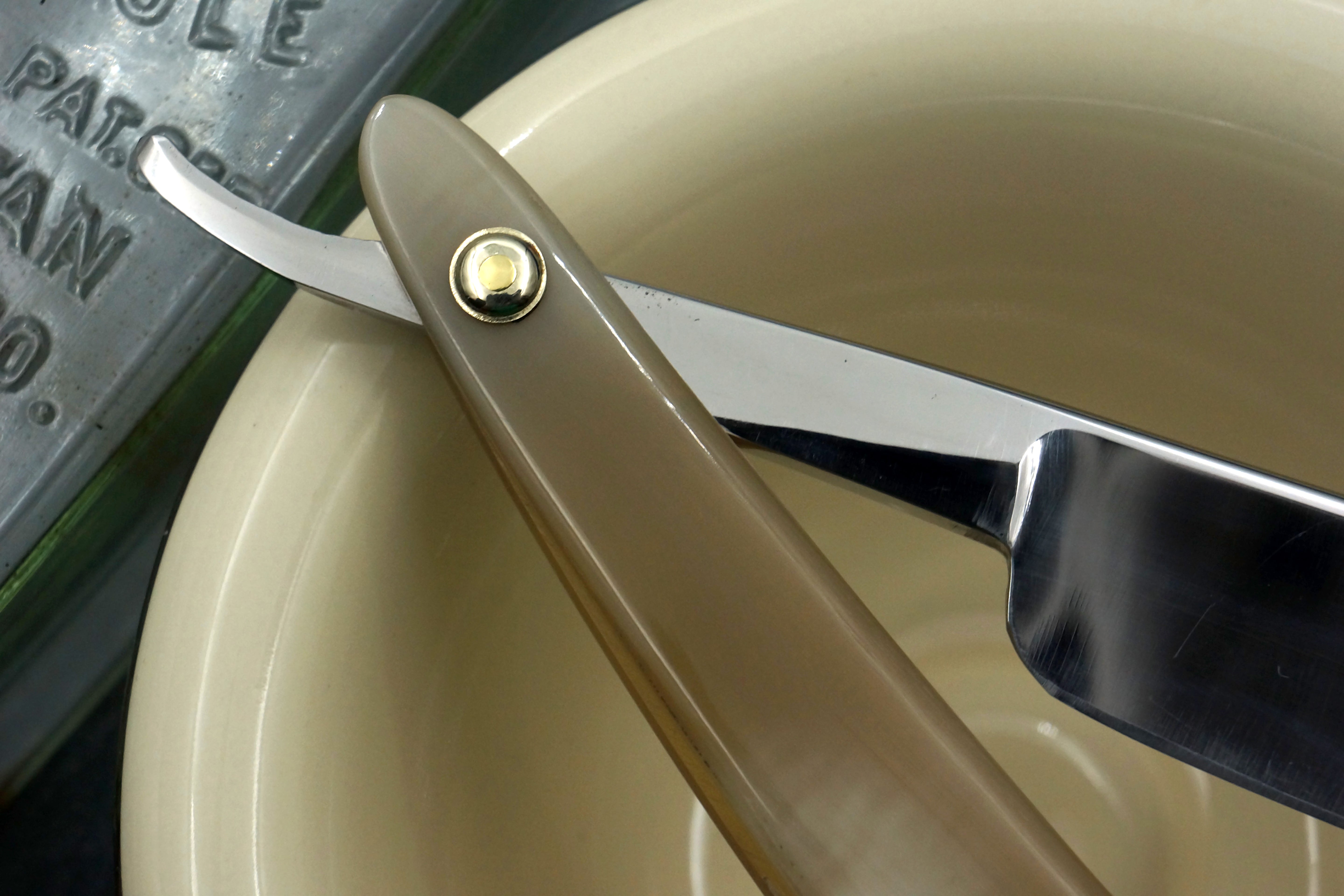 Joseph Rodgers & Sons "Fine India Steel" 13/16 Blade with New Horn Scales - Restored Sheffield Straight Razor - Shave Ready