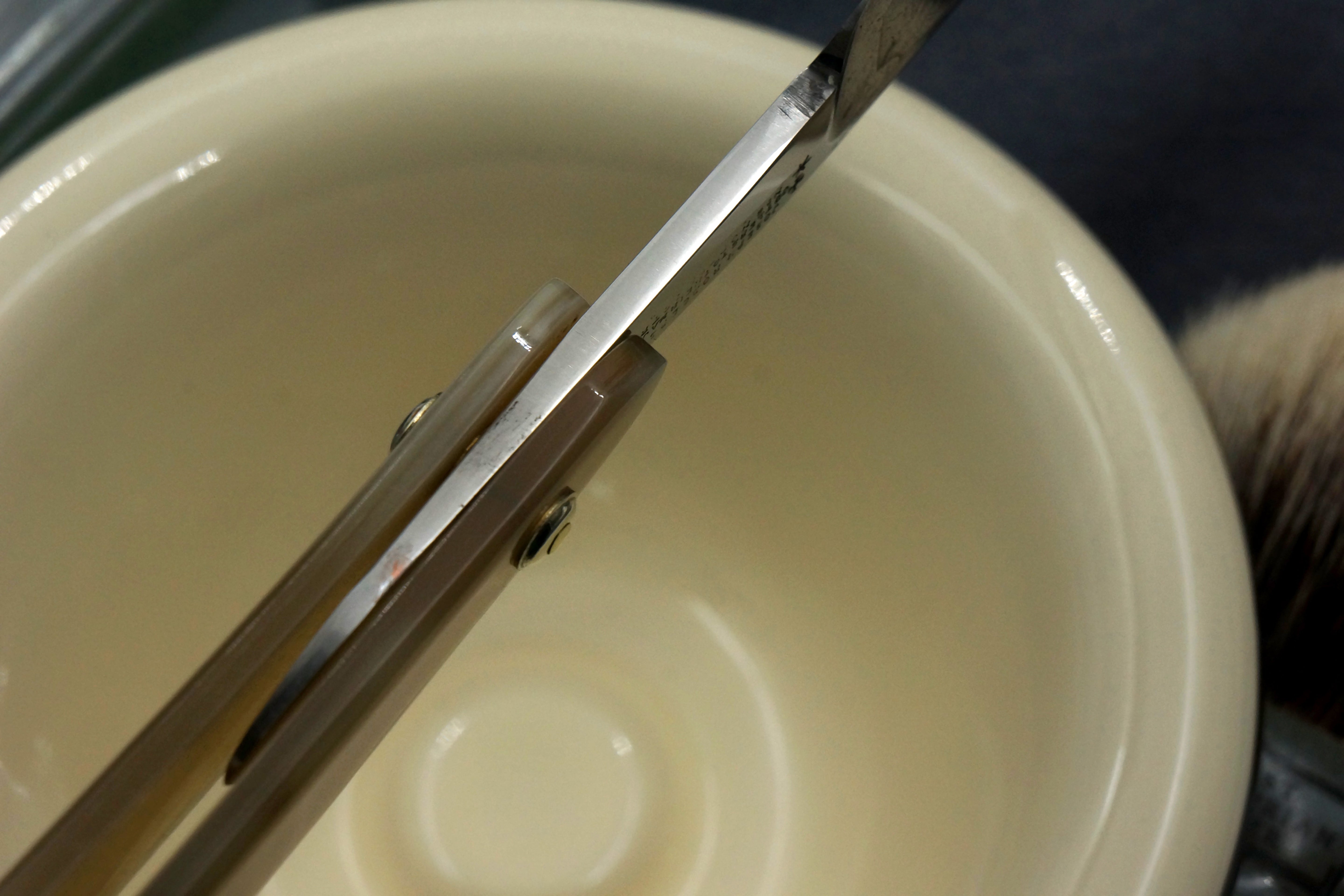 Joseph Rodgers & Sons "Fine India Steel" 13/16 Blade with New Horn Scales - Restored Sheffield Straight Razor - Shave Ready