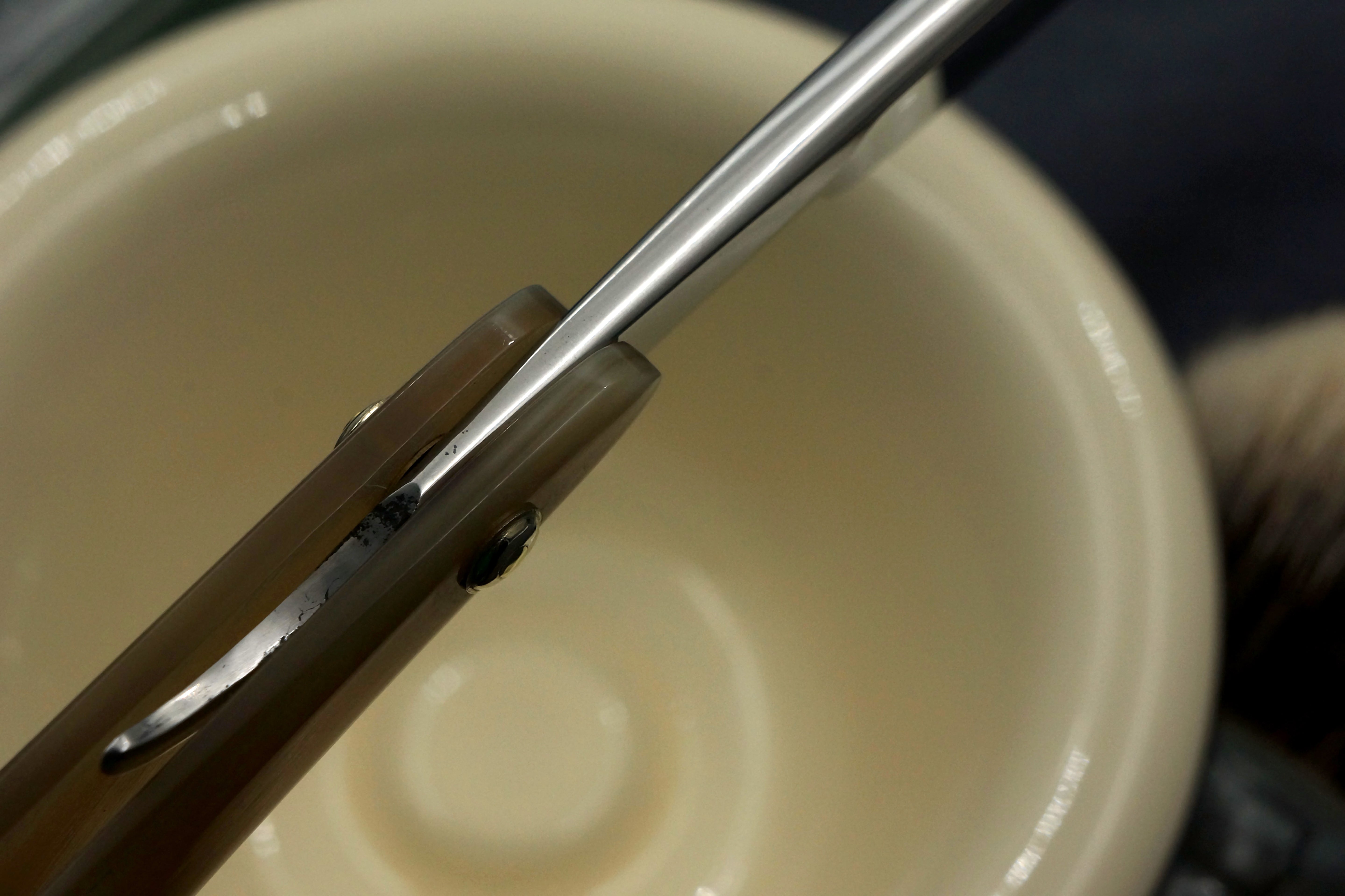 Joseph Rodgers & Sons "Fine India Steel" 13/16 Blade with New Horn Scales - Restored Sheffield Straight Razor - Shave Ready