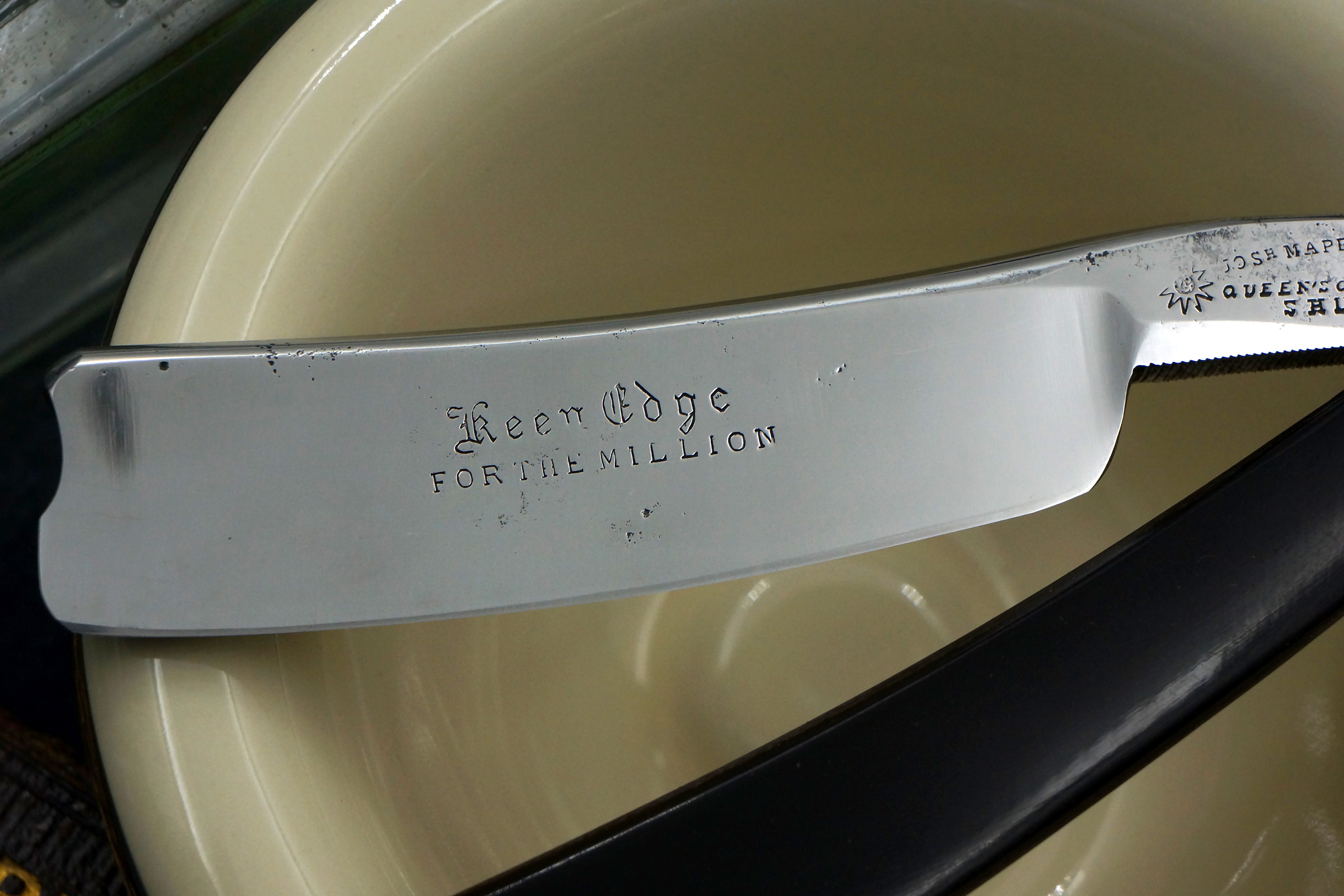 Mappin & Bros. "Keen Edge - For the Million" 13/16 Near Wedge - Handsome Fully Restored Sheffield Straight Razor - Shave Ready