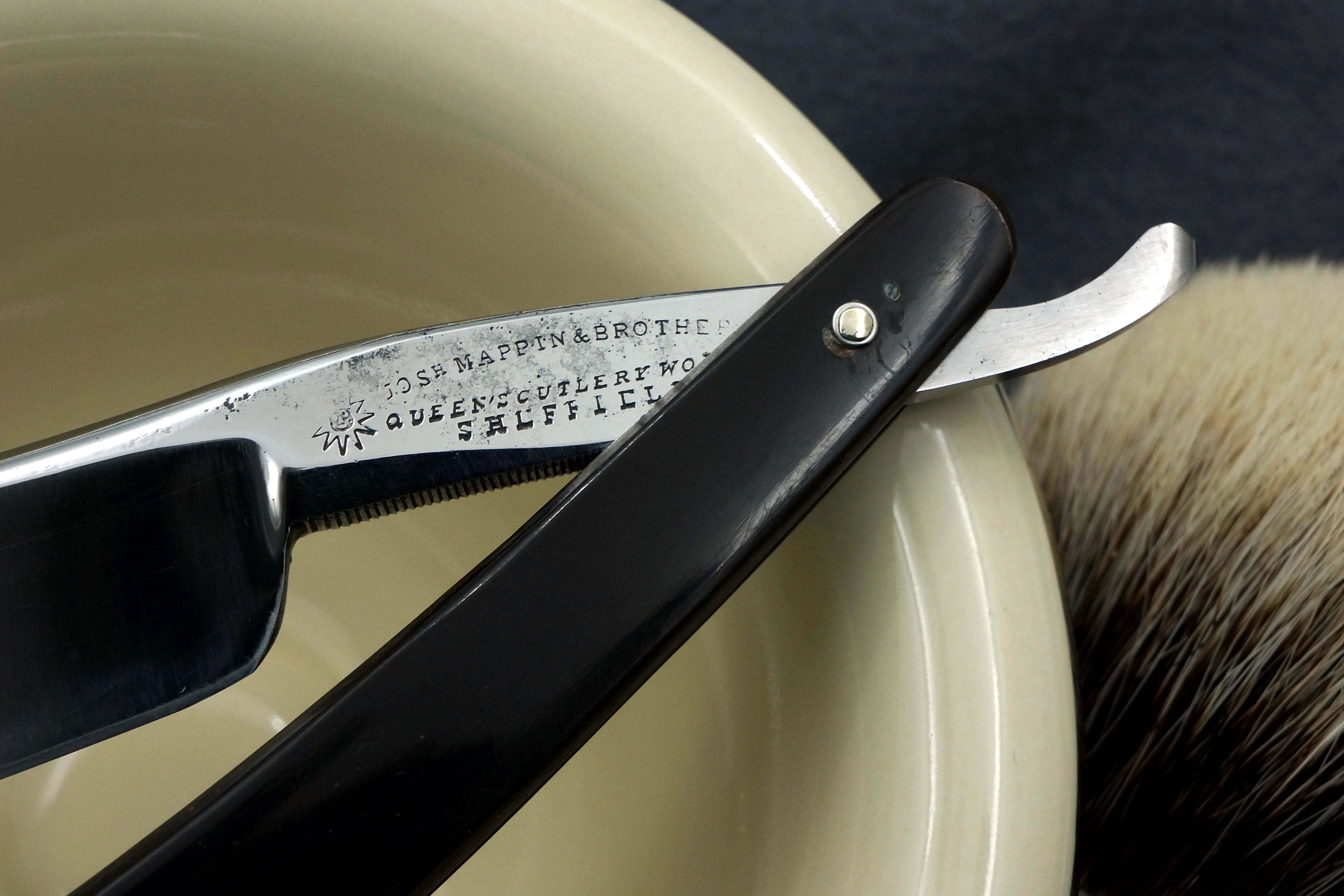 Mappin & Bros. "Keen Edge - For the Million" 13/16 Near Wedge - Handsome Fully Restored Sheffield Straight Razor - Shave Ready