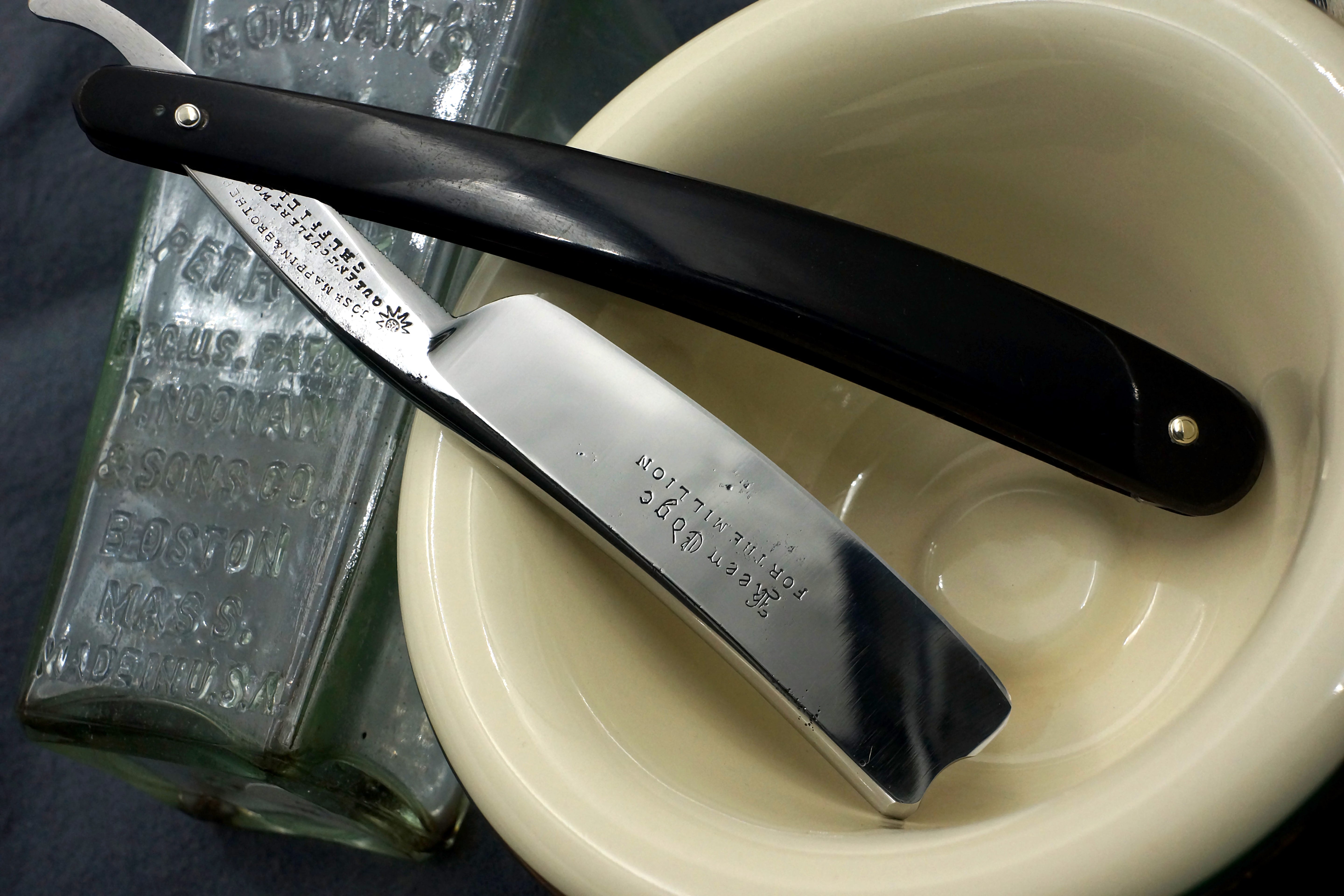 Mappin & Bros. "Keen Edge - For the Million" 13/16 Near Wedge - Handsome Fully Restored Sheffield Straight Razor - Shave Ready