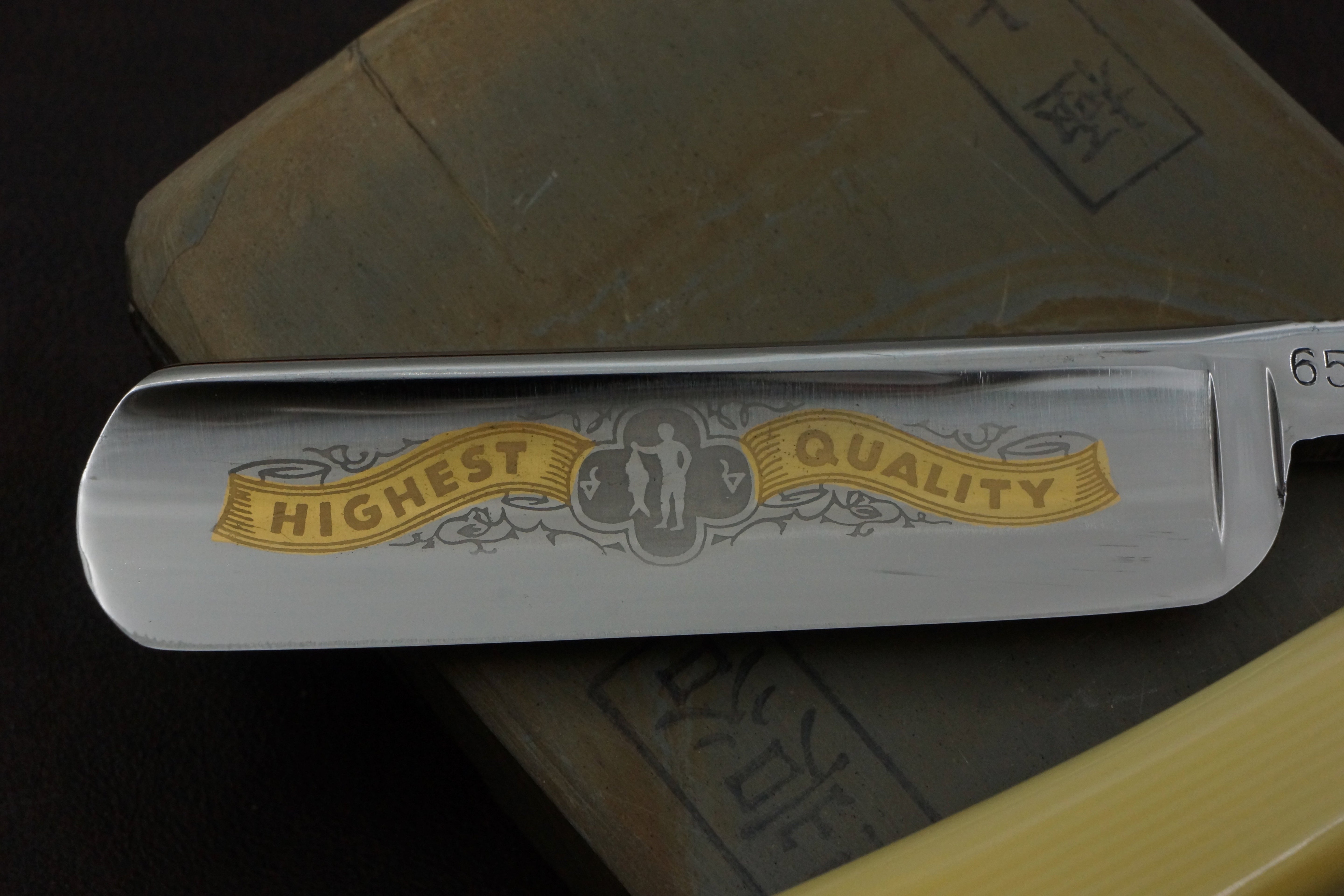 Paul Kohl "The Fisher" - Excellent + 13/16 Full Hollow Blade - Vintage Solingen Straight Razor - Shave Ready
